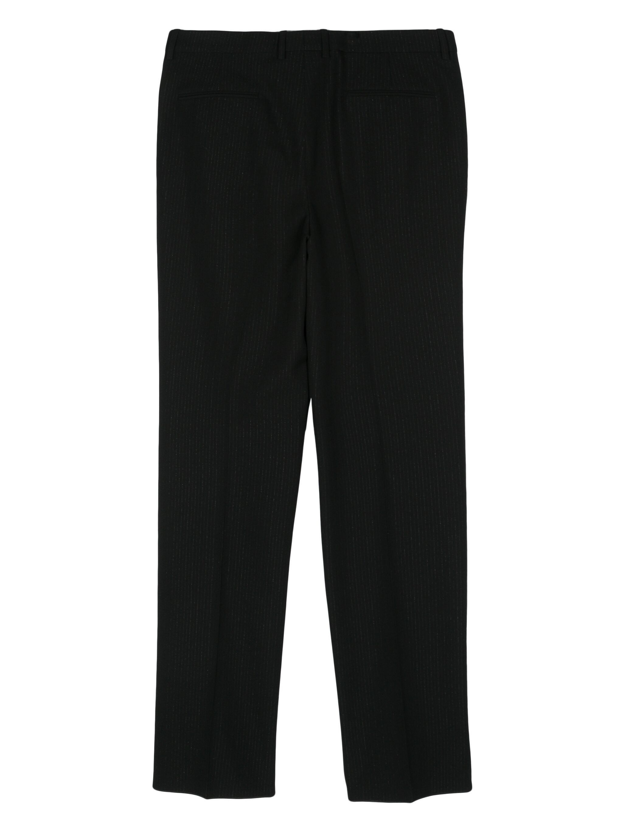Saint Laurent Paris o1s1wg111124 Pantalon Tailleur Rayure Const Pant in Black Size US 30 / EU 46 - 2 Thumbnail