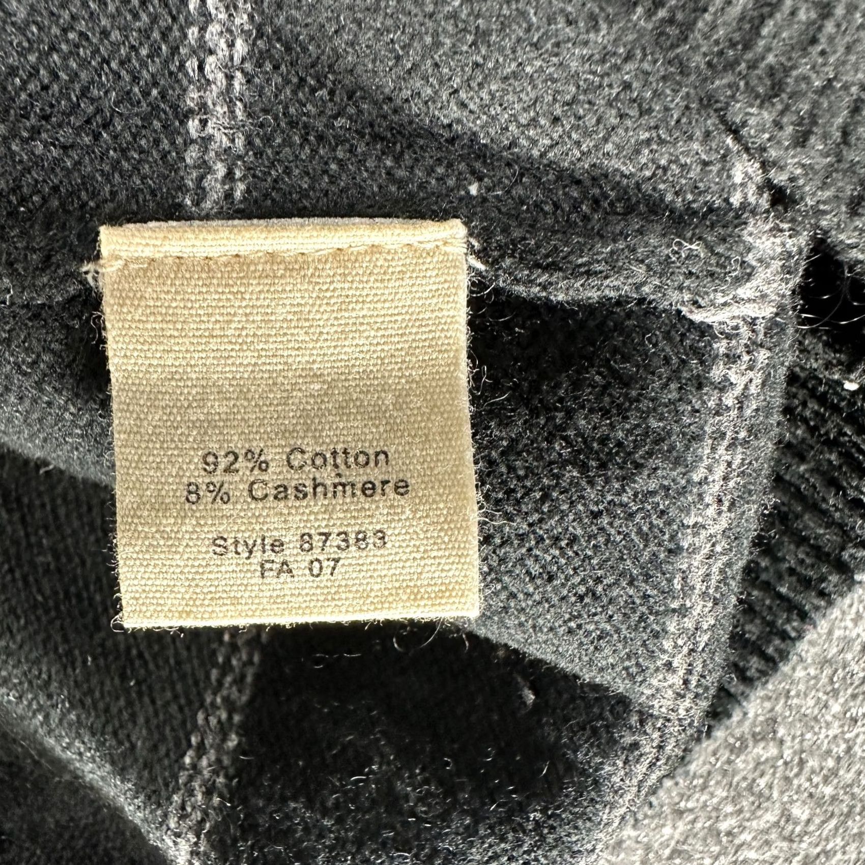 J.Crew J.CREW Sweater Mens L Black Gray Stripe V Neck Long Sleeve Cotton Cashmere Ribbed Cuffs Pullover Knitted Knit Cardigan? Size US L / EU 52-54 / 3 - 5 Thumbnail