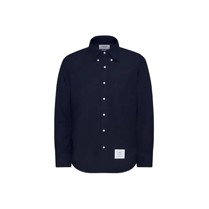 Thom Browne Thom Browne Blue Long Sleeve Button-Up Shirt Size US M / EU 48-50 / 2 - 1 Thumbnail