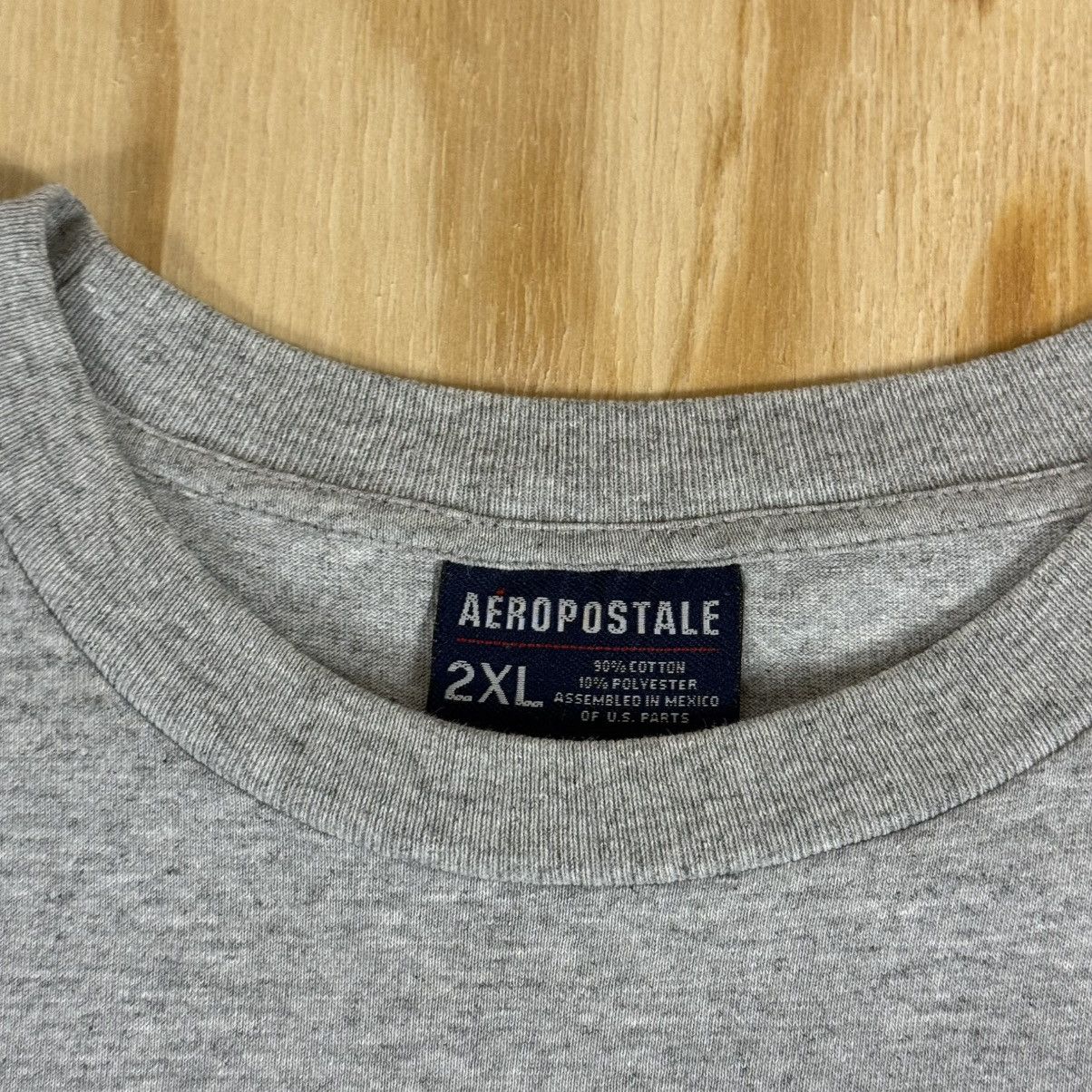 Aeropostale Aeropostale Mens Gray Graphic T Shirt Athletic Dept 1987 2XL Size US XXL / EU 58 / 5 - 4 Thumbnail