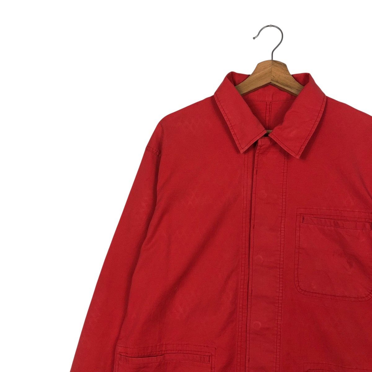 Chaps Ralph Lauren × Japanese Brand Rich Red Vintage Chore Jacket Duck Canvas Chaps Ralph Lauren Size US M / EU 48-50 / 2 - 8 Thumbnail