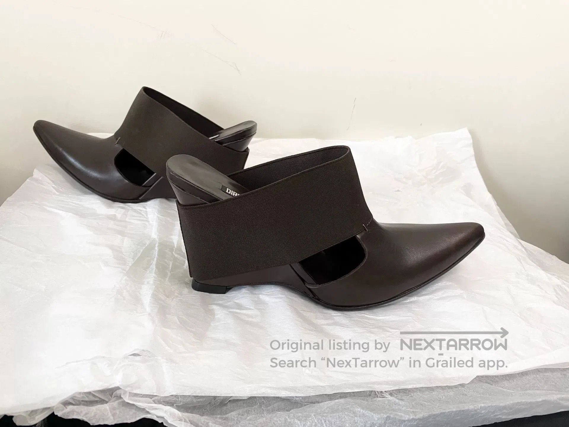 Dirk Bikkembergs Dirk Bikkembergs Pointed Toe Wedge Mules. Size US 6 / IT 36 - 3 Thumbnail