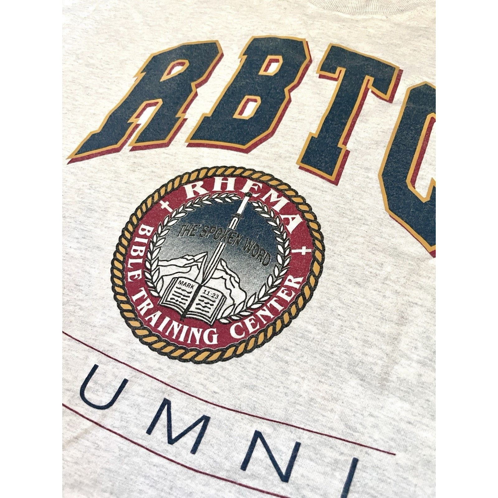 Fruit Of The Loom Vintage 90s XXL Christian Bible College T-Shirt FOTL Unisex Size US XXL / EU 58 / 5 - 3 Thumbnail