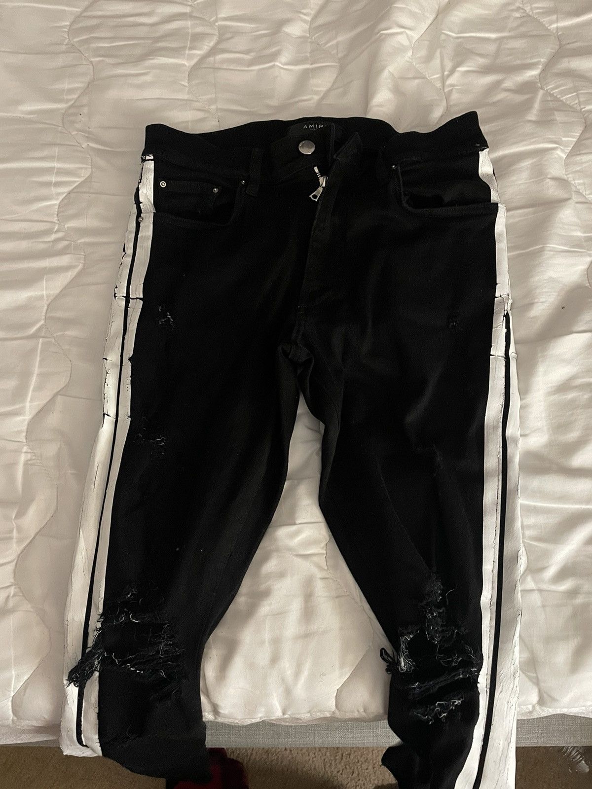 Image of Amiri Track Jeans in Black, Men's (Size 31)