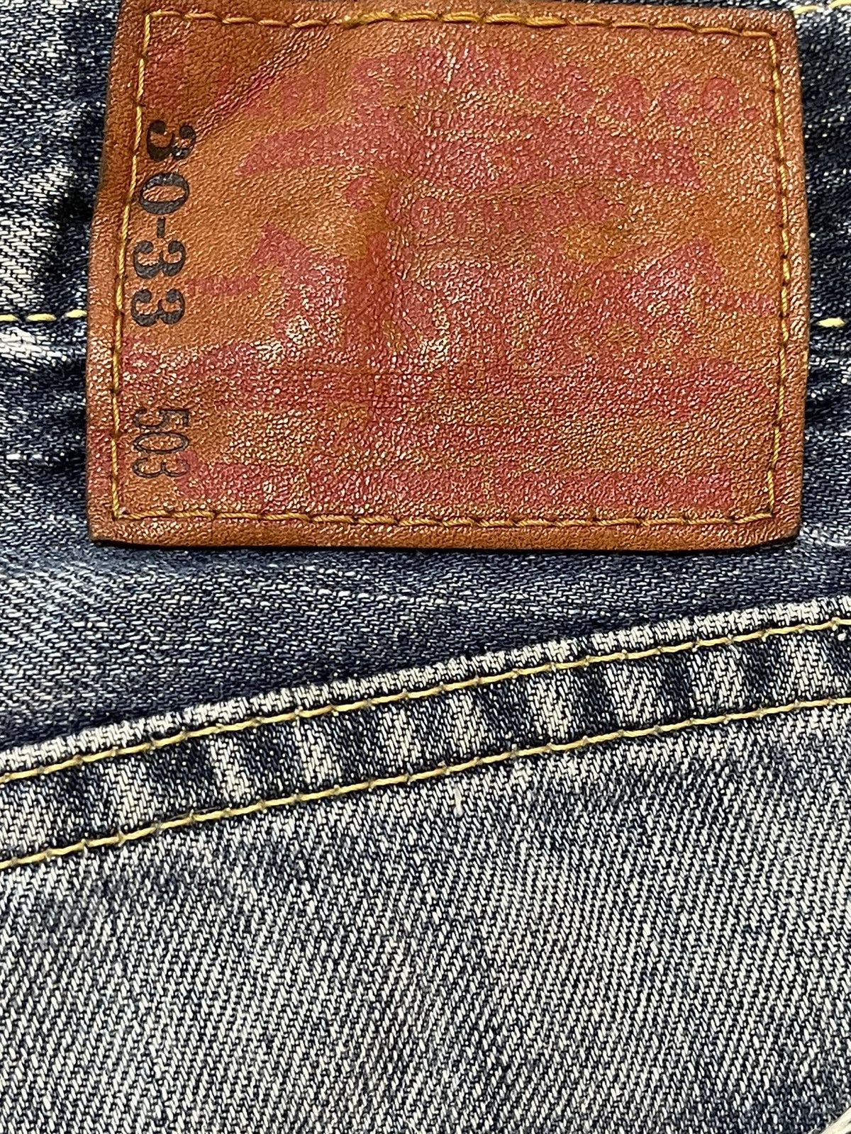 Levi's Vintage 90s Levis 503 Blue Faded Wash Distressed Baggy Jeans Size US 31 - 9 Thumbnail