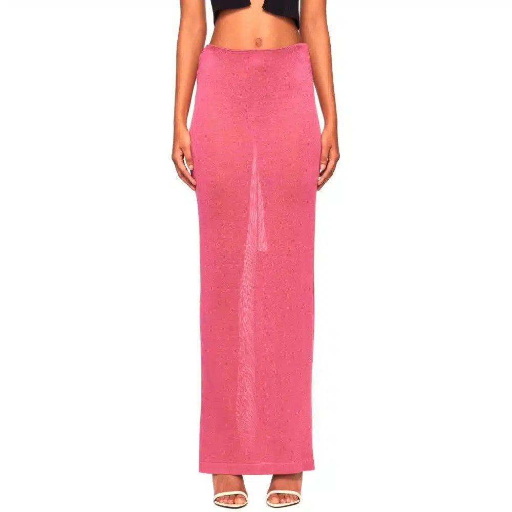 Tom Ford o1loc1c0625 GCK137 Viscose Long Skirt in Pink Size 27" / US 4 / IT 40 - 1 Preview
