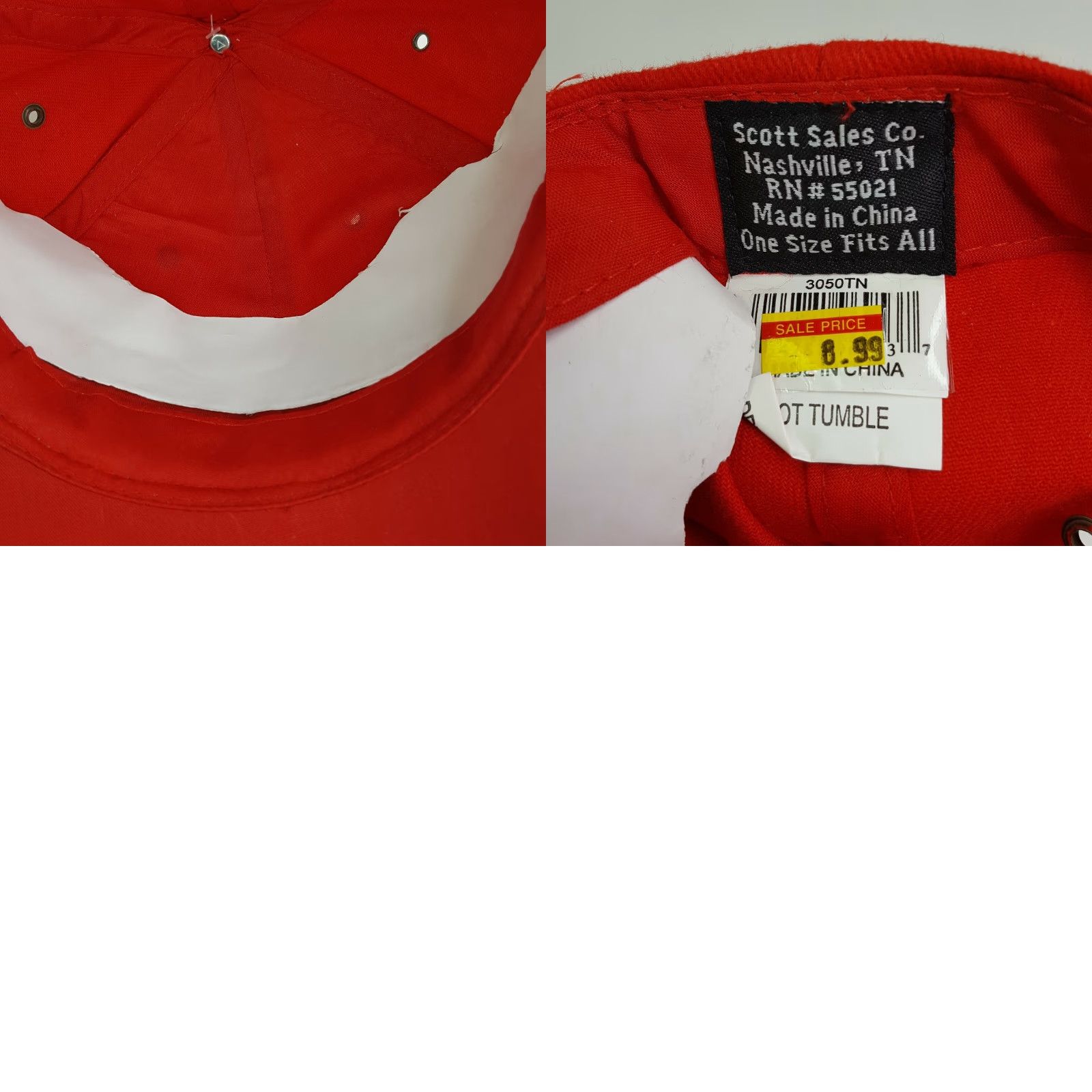 Vintage VTG Tennessee Volunteer Hat Adjustable Red Baseball Cap TN Retro USA Cotton Twill Men Baseball Cap Embroidered Adjustable Vintage Hat Mens TN Red** Size ONE SIZE - 8 Thumbnail