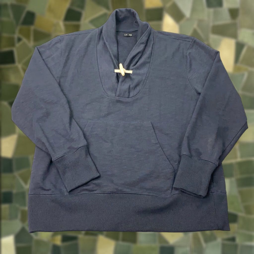Vintage VINTAGE J. Peterman Sweater Shirt Mens Large Blue Toggle High Neck 90s Dad Theme Mens Size US L / EU 52-54 / 3 - 1 Thumbnail