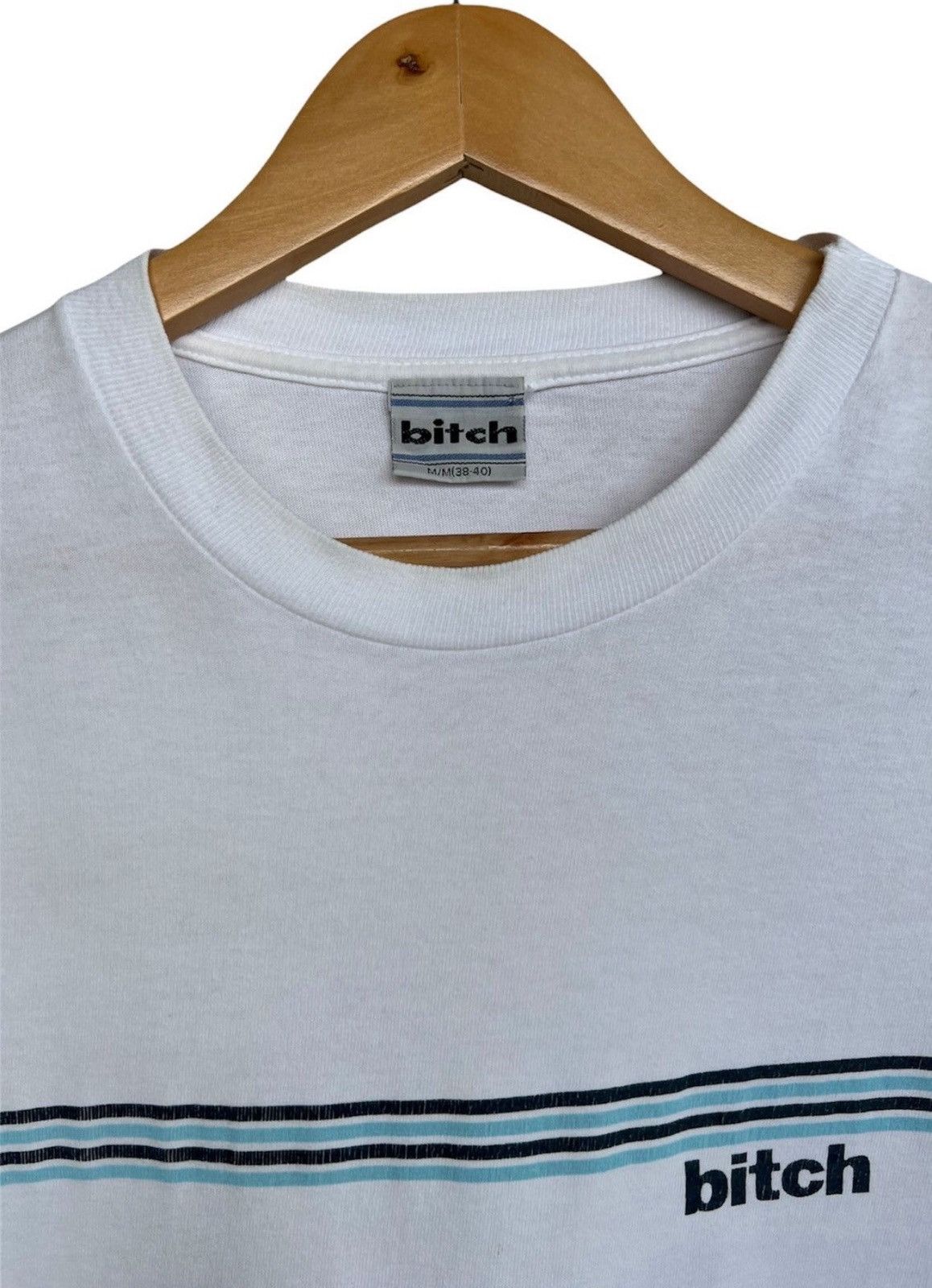 Hook-Ups × Vintage Vintage 90s Bitch Single Stitch Tee Size S Size US S / EU 44-46 / 1 - 2 Thumbnail