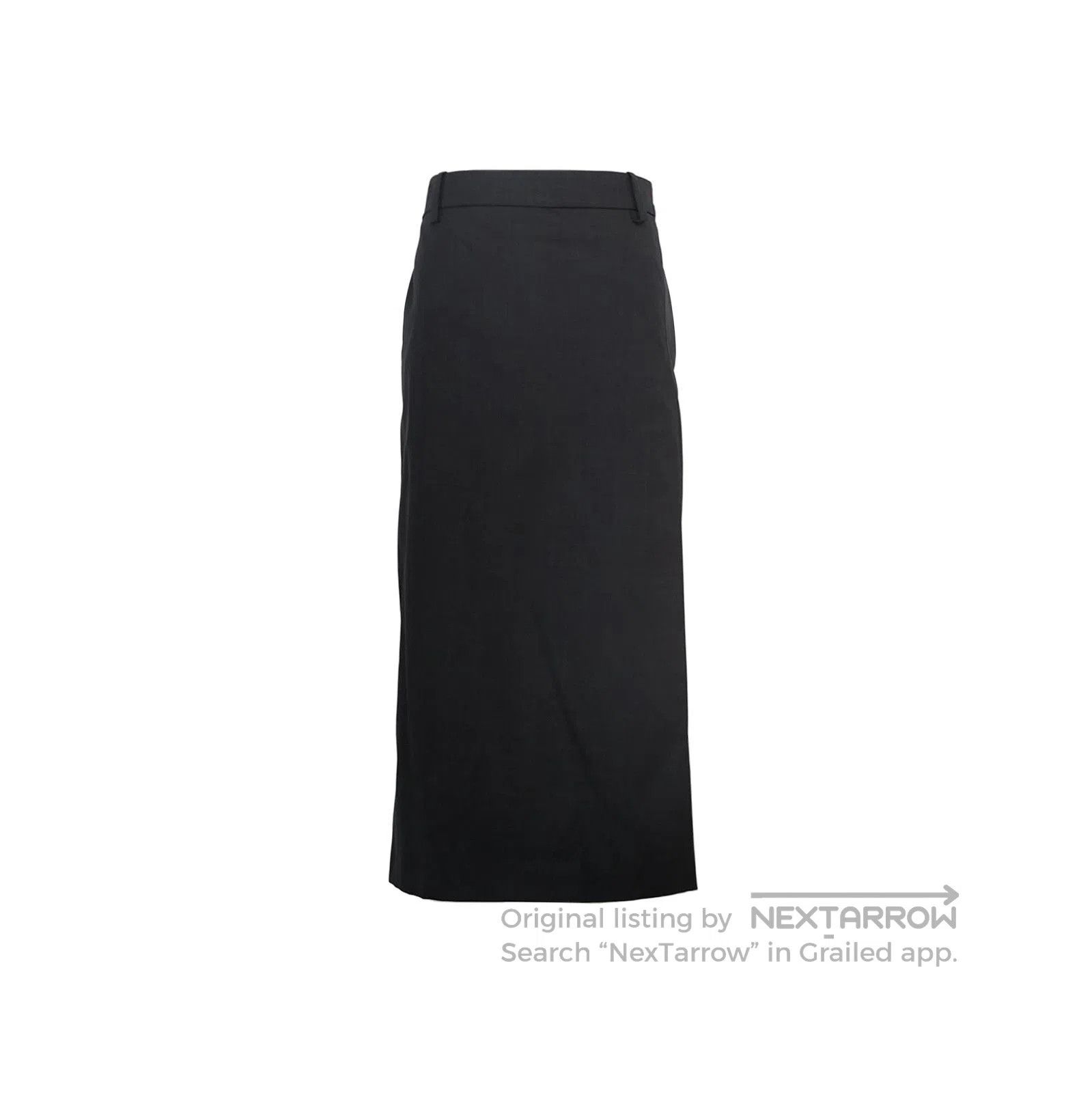 Prada Prada Black Wool Midi Skirt Size 42 . Size 41" - 1 Thumbnail