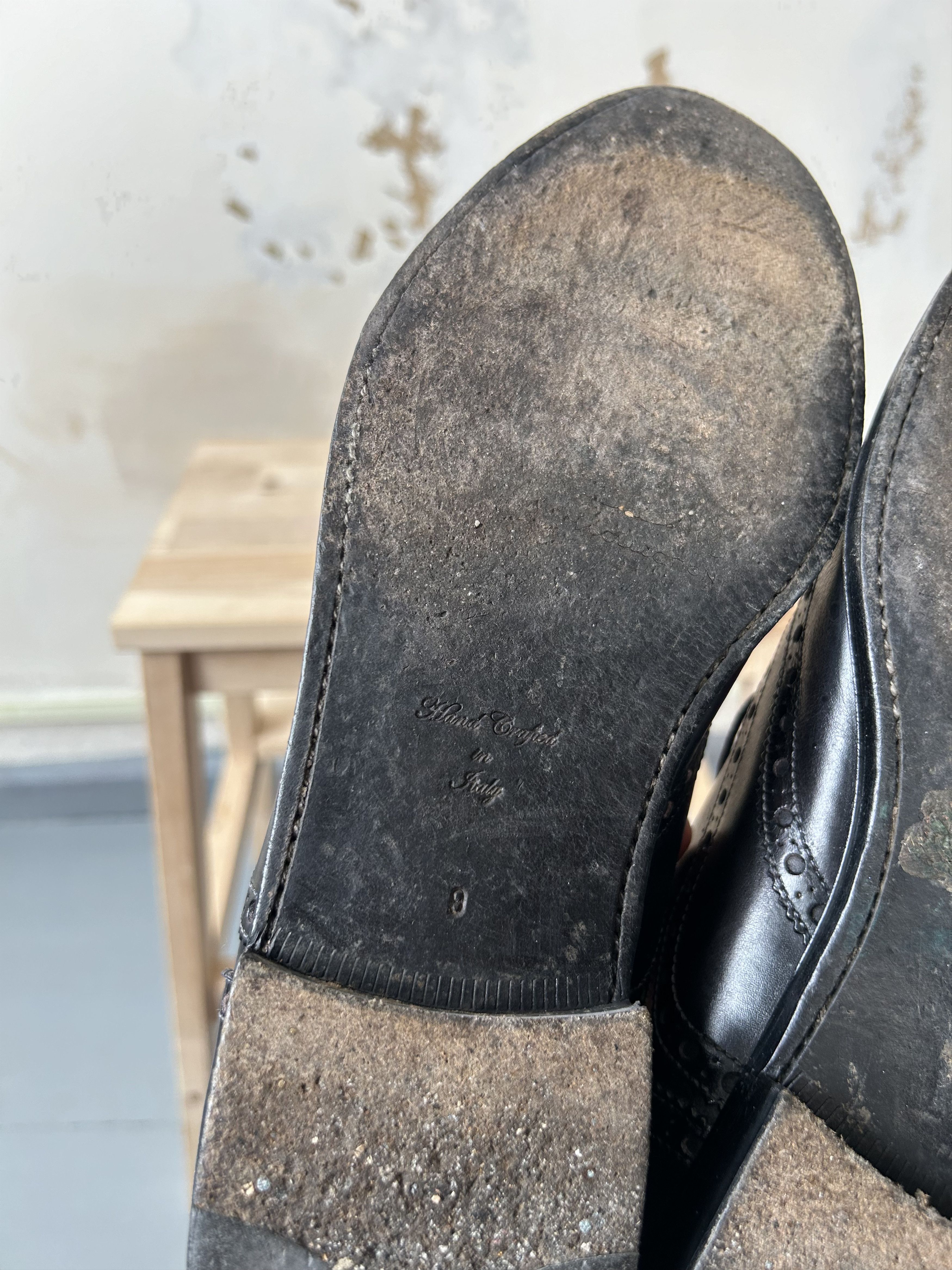 Designer × Paul Smith PS Paul Smith Black Leather Wing Tip Brogues Shoes Size US 10 / EU 43 - 7 Thumbnail