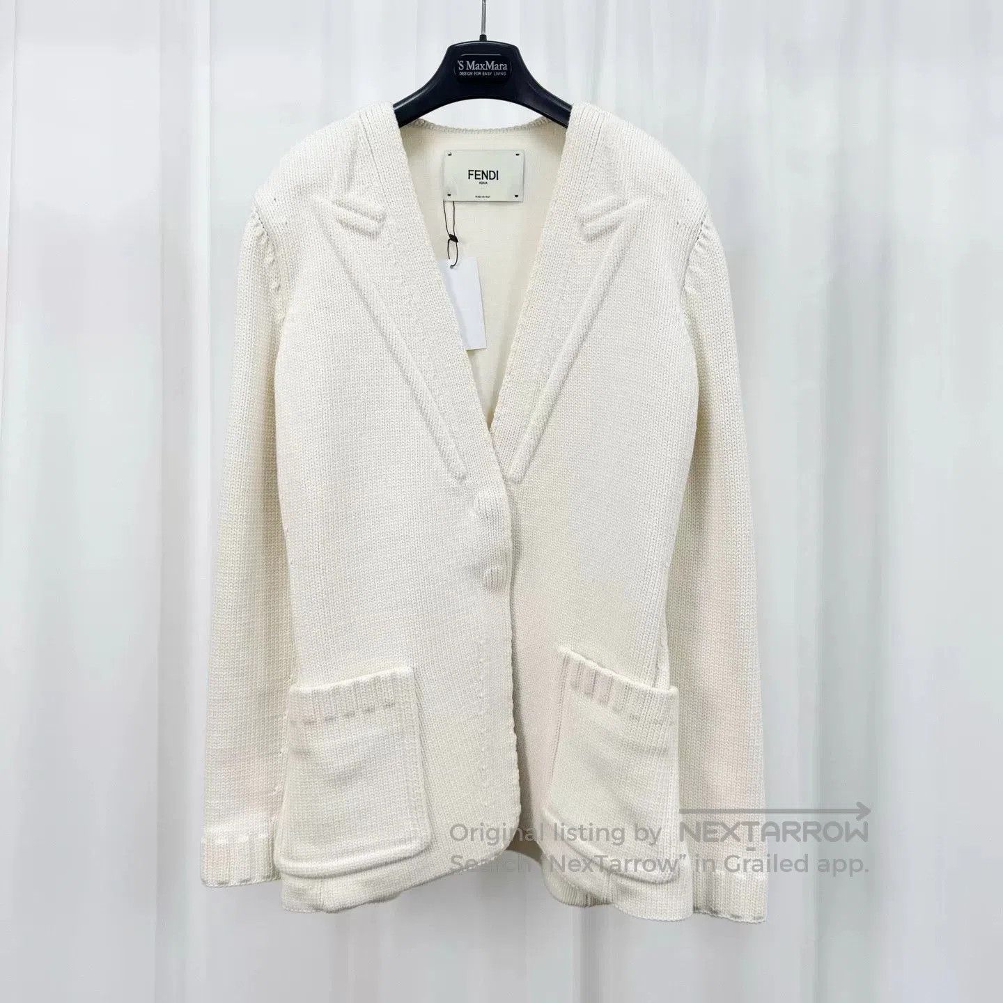 Fendi fendi double pocket knitted blazer jacket. Size US L / EU 52-54 / 3 - 1 Thumbnail