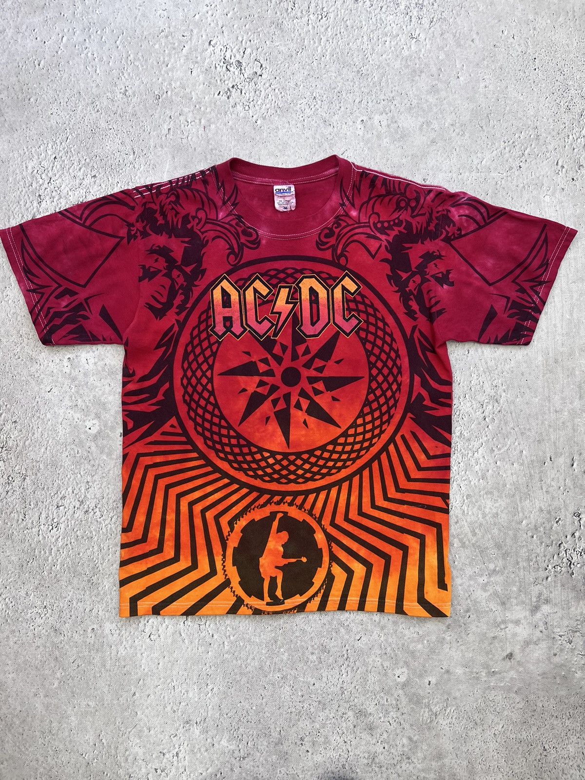 Anvil × Band Tees × Vintage AC/DC 2009 "Black Ice" World Tour tee Sz. Medium men's Size US M / EU 48-50 / 2 - 1 Thumbnail