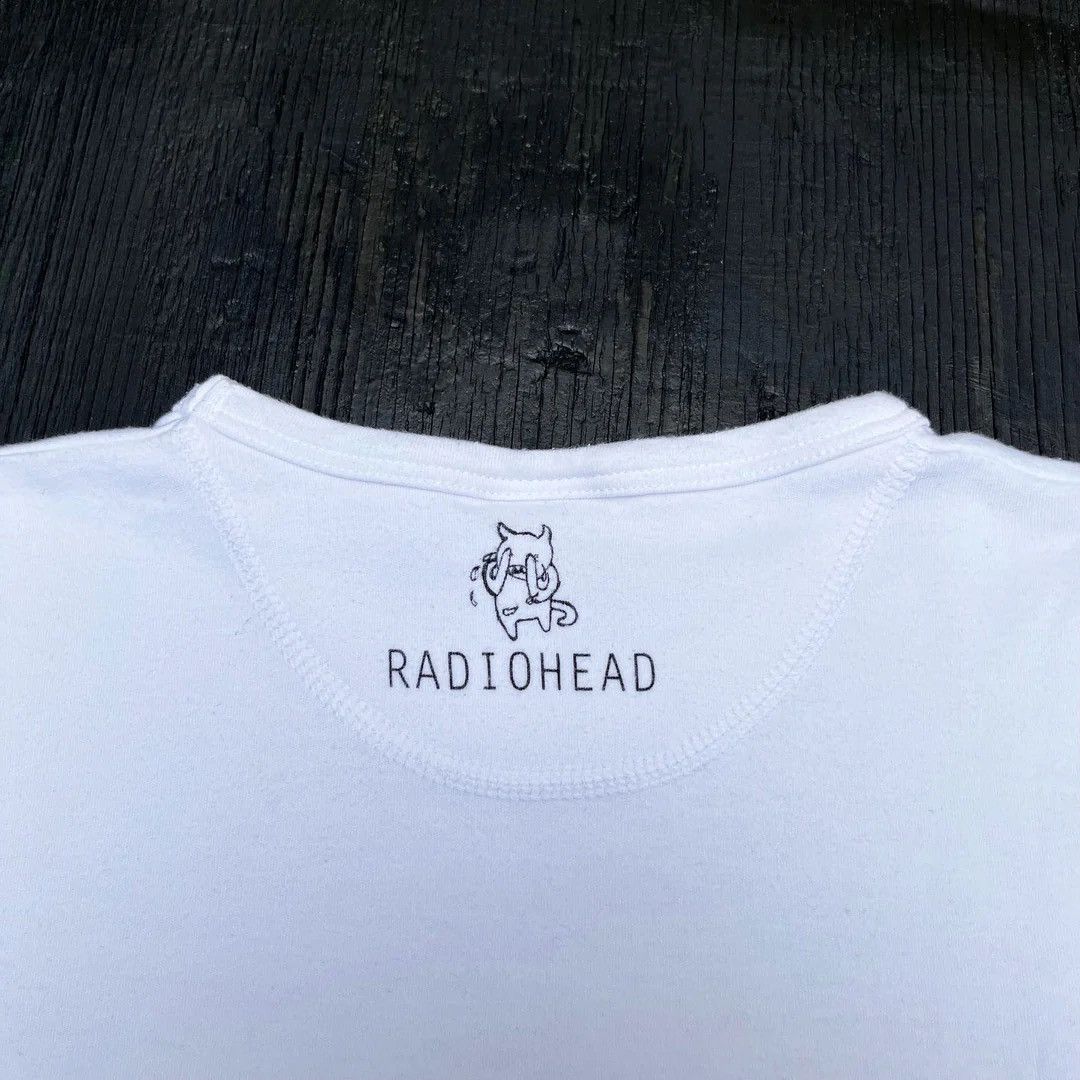 Band Tees × Vintage Radiohead 2000 Y2K Vintage Band Tour Waste Top T-Shirt Size L / US 10 / IT 46 - 4 Thumbnail