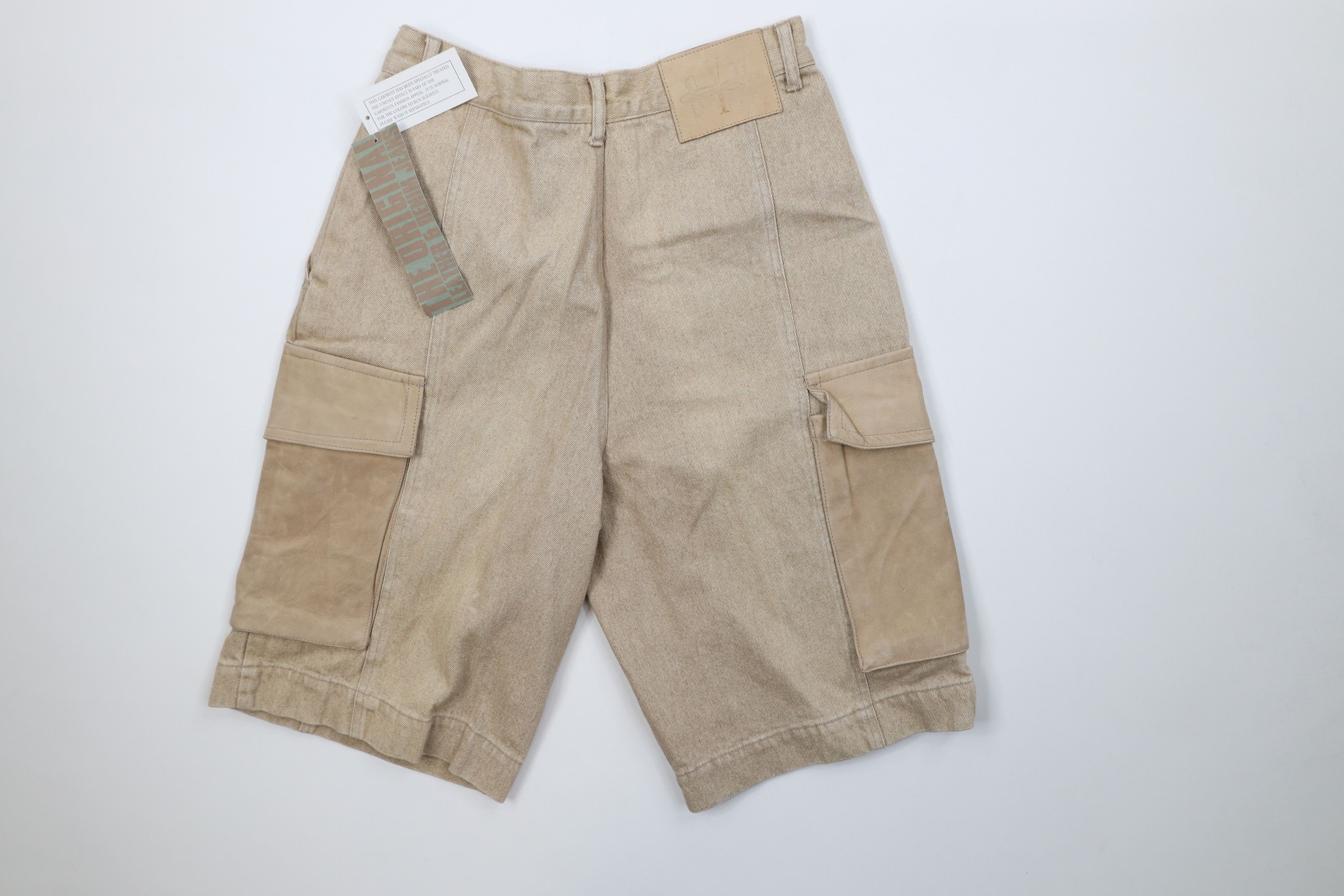 Vintage Deadstock Vintage 90s Streetwear Baggy Denim Cargo Shorts Size US 29 - 8 Thumbnail