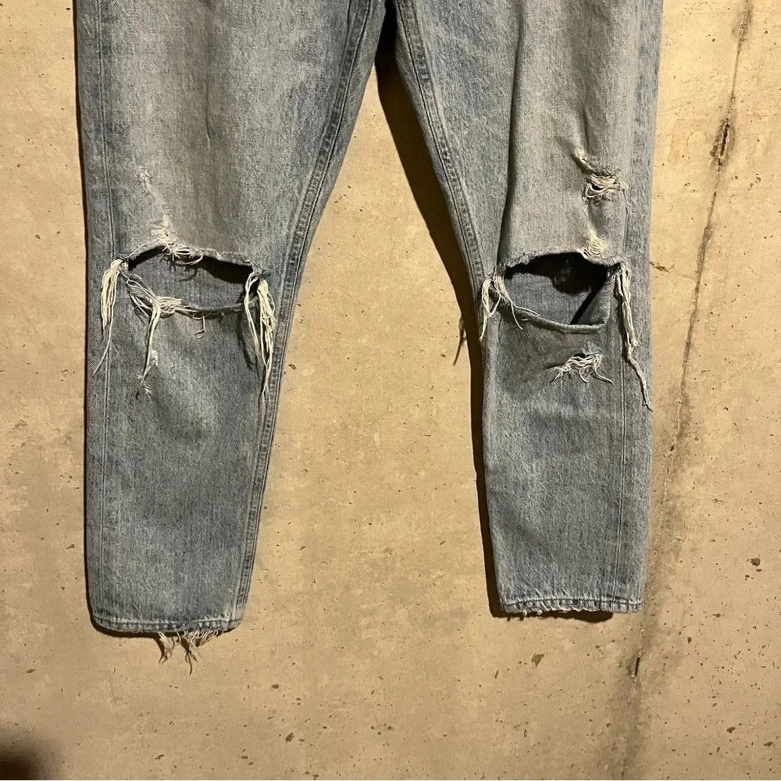 Agolde AGOLDE Jamie High Rise Classic Distressed Jeans Size 28 Size 28" / US 6 / IT 42 - 4 Thumbnail