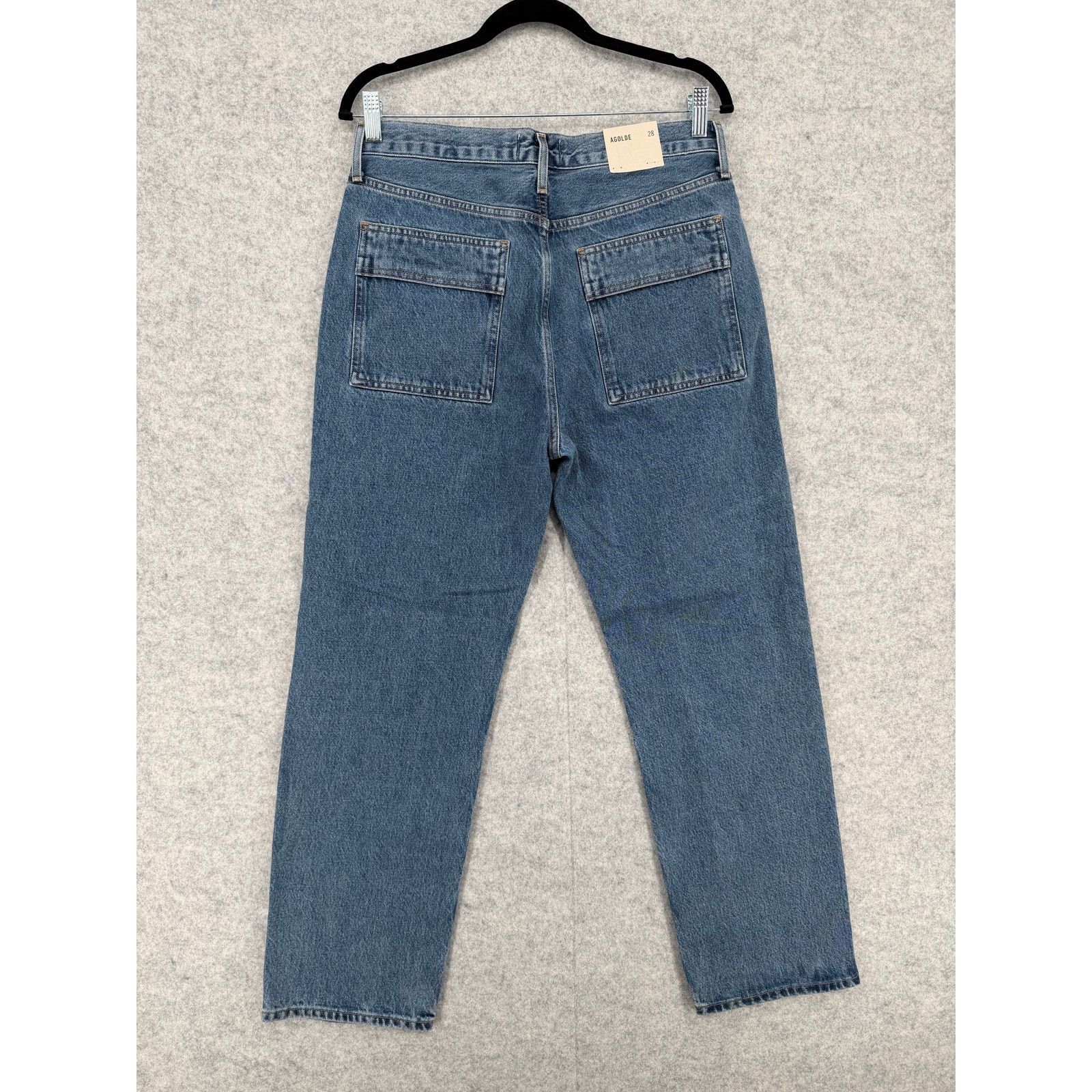 Agolde NWT AGOLDE Cooper Cargo Pocket Blue Jeans Size Women's 28 Size 28" / US 6 / IT 42 - 10 Thumbnail