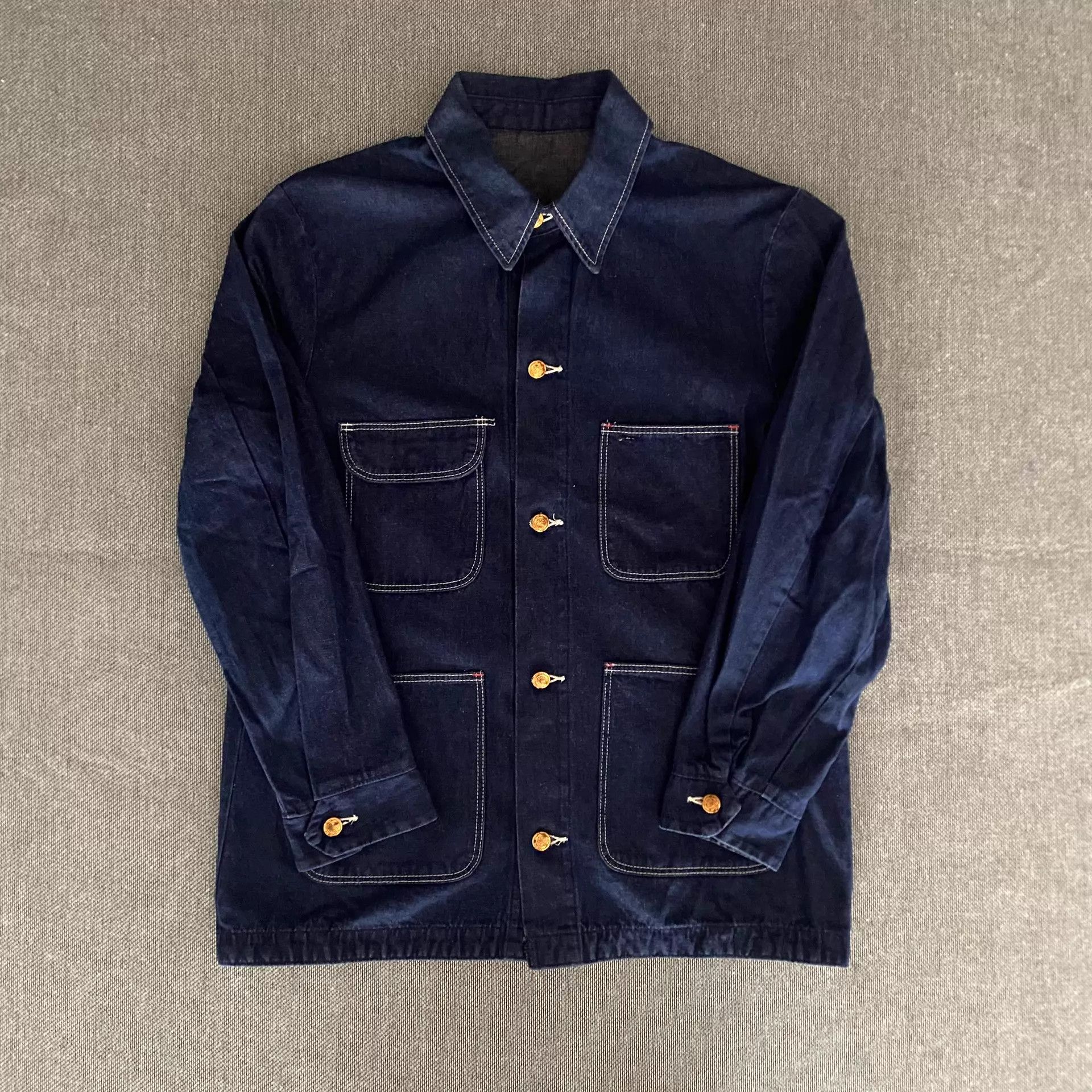 Wrangler Wrangler USA Rare Thin Denim 4-Pocket Work Jacket Size US M / EU 48-50 / 2 - 1 Thumbnail