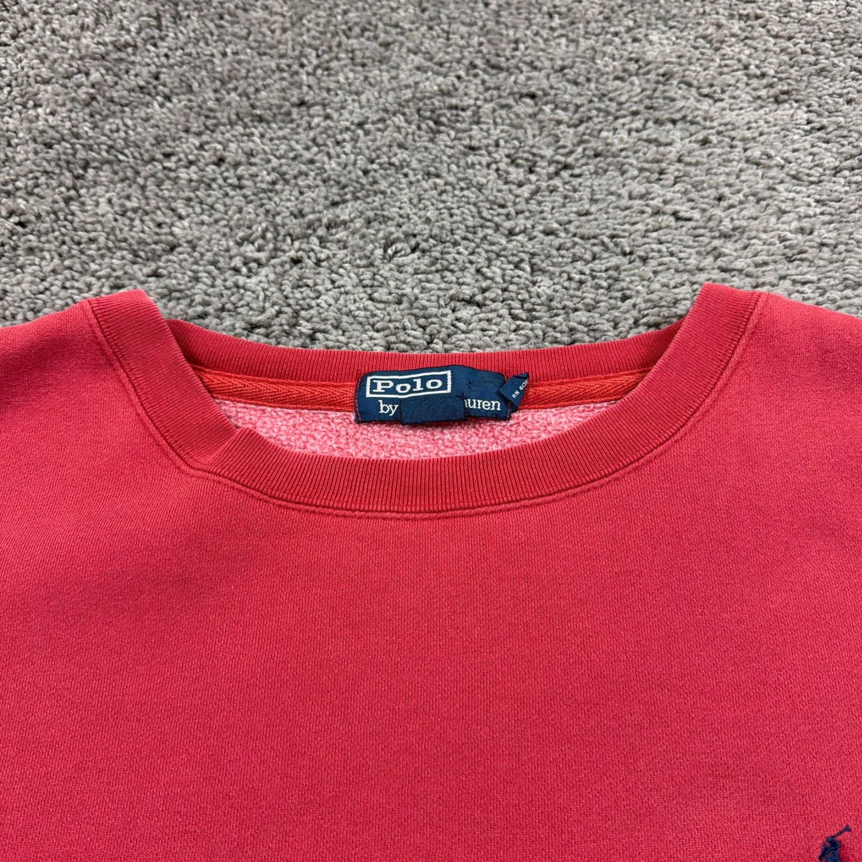 Polo Ralph Lauren Polo Ralph Lauren Sweater Mens 2XL Red Fleece Crewneck Pullover 100% Cotton Pony Shirt? Size US XXL / EU 58 / 5 - 4 Thumbnail
