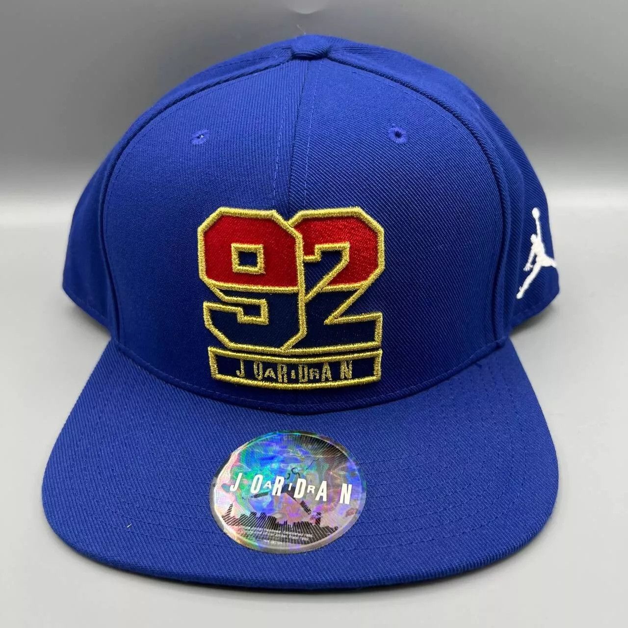 Air Jordan 92 Hat Men Blue Jumpman Snap Back Cap
