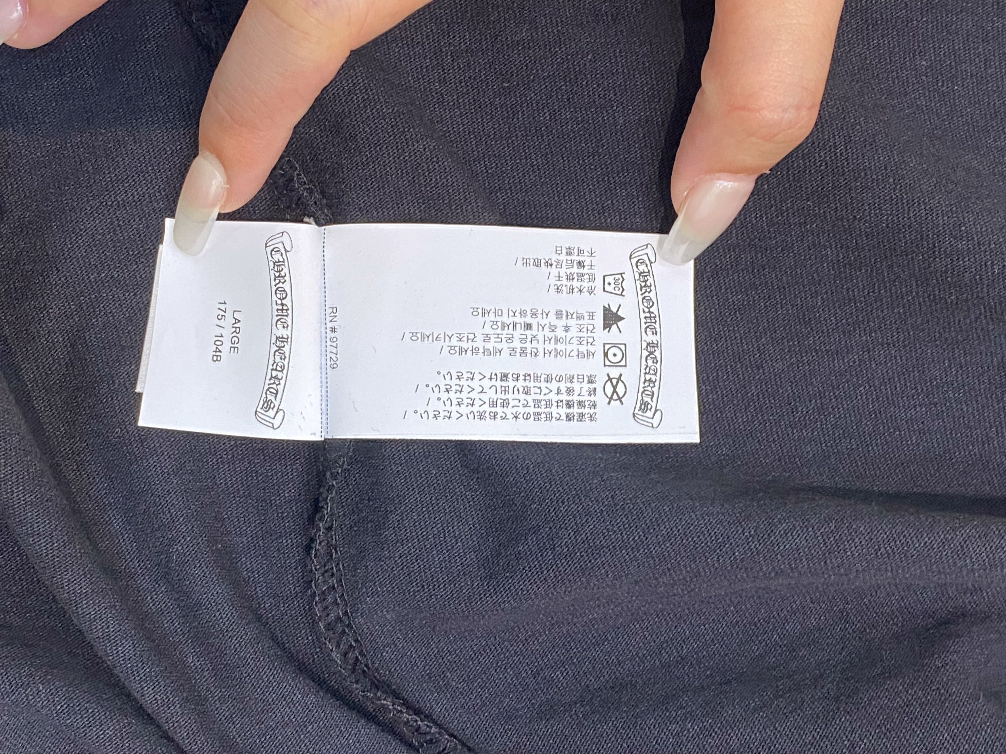 Chrome Hearts CHROME HEARTS Premium Embroidered Eyechart Long Sleeve BLACK Size US L / EU 52-54 / 3 - 9 Thumbnail