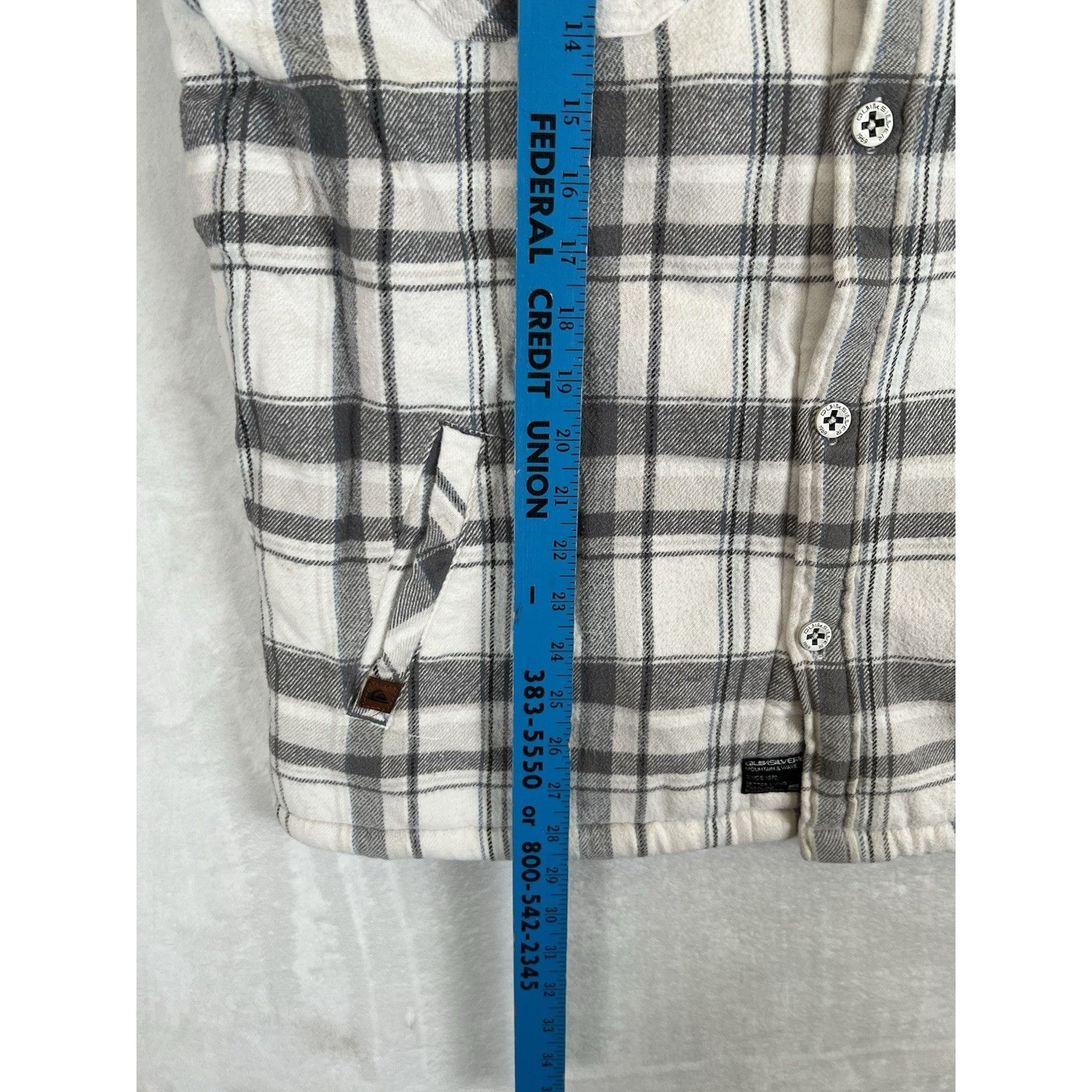 Quiksilver Vintage Quiksilver Flannel Button Up Sherpa Lined Jacket Siz Size US L / EU 52-54 / 3 - 4 Thumbnail