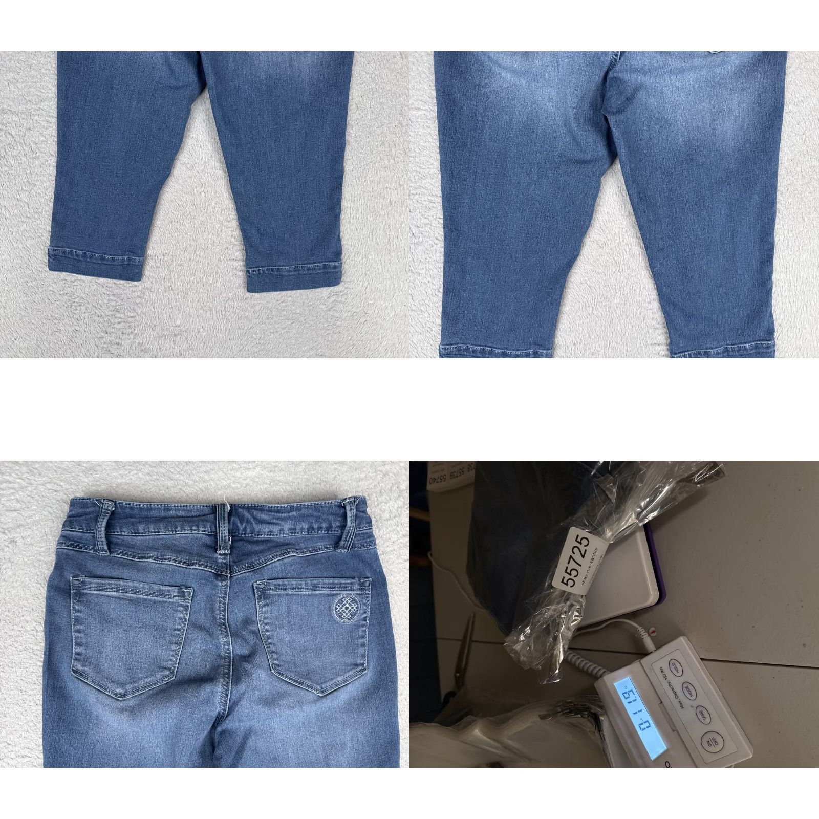 Vintage Laurie Felt Jeans Womens XS Blue Medium Wash Capri Mid Rise Capris Stretch 26 16 Casual City Vintage: No Size 26" / US 2 / IT 38 - 10 Thumbnail