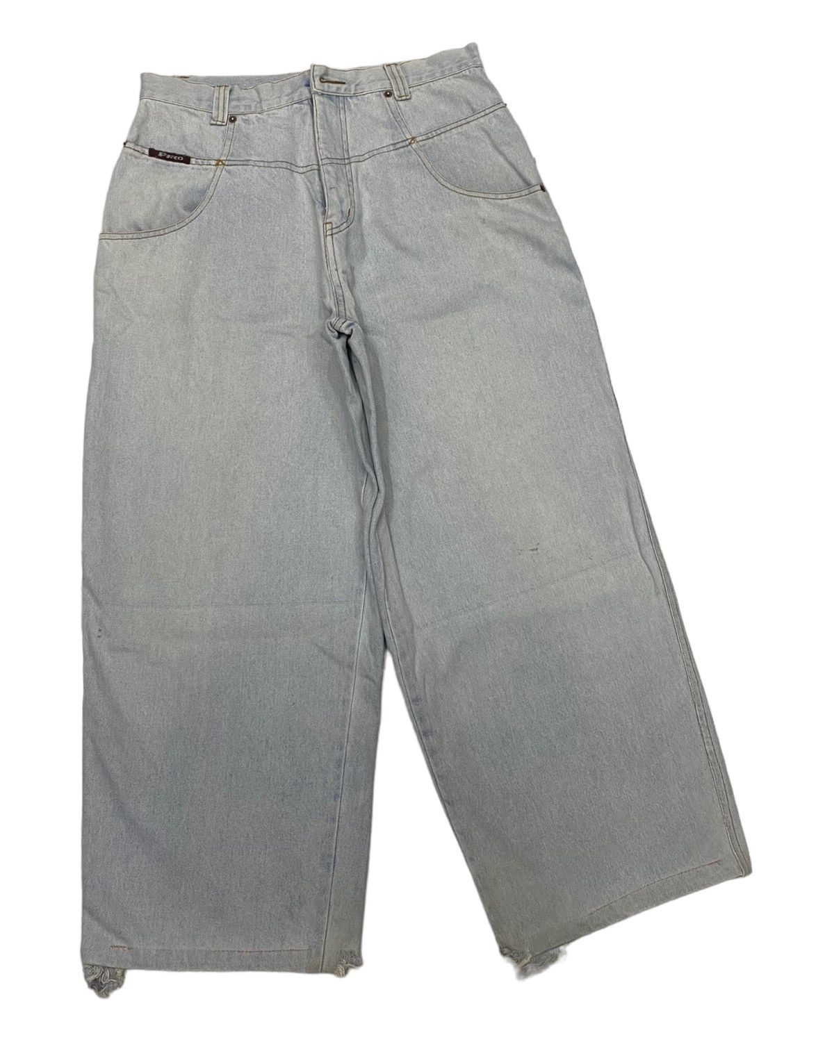 Hysteric Glamour BAGGY JEANS PIKO HAWAIIAN DISTRESSED DENIM BAGGY SKATER Size US 32 / EU 48 - 2 Thumbnail