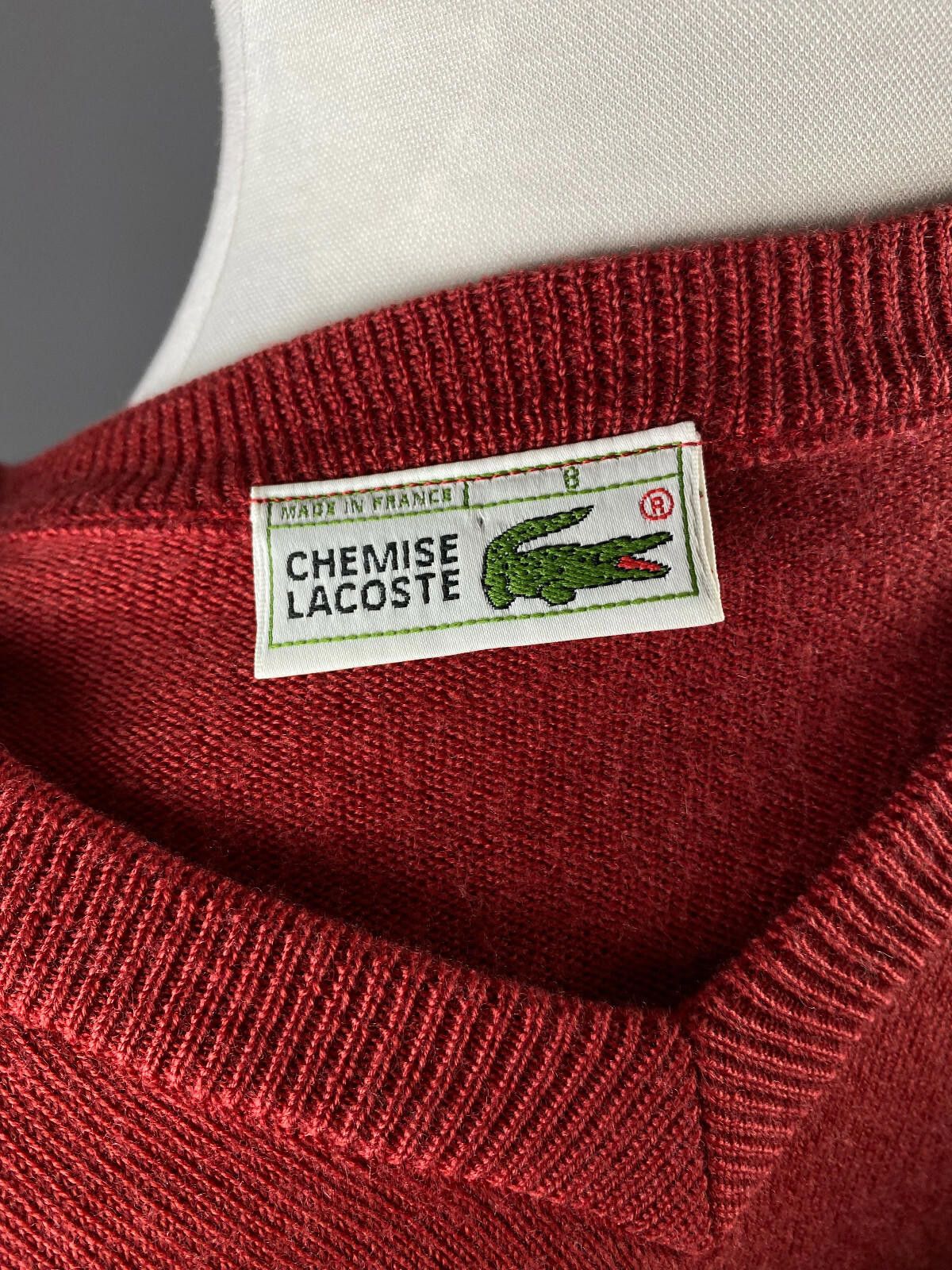 Lacoste Men Vintage Chemise Lacoste Red Wool Sweater Size 8 Size US M / EU 48-50 / 2 - 8 Thumbnail