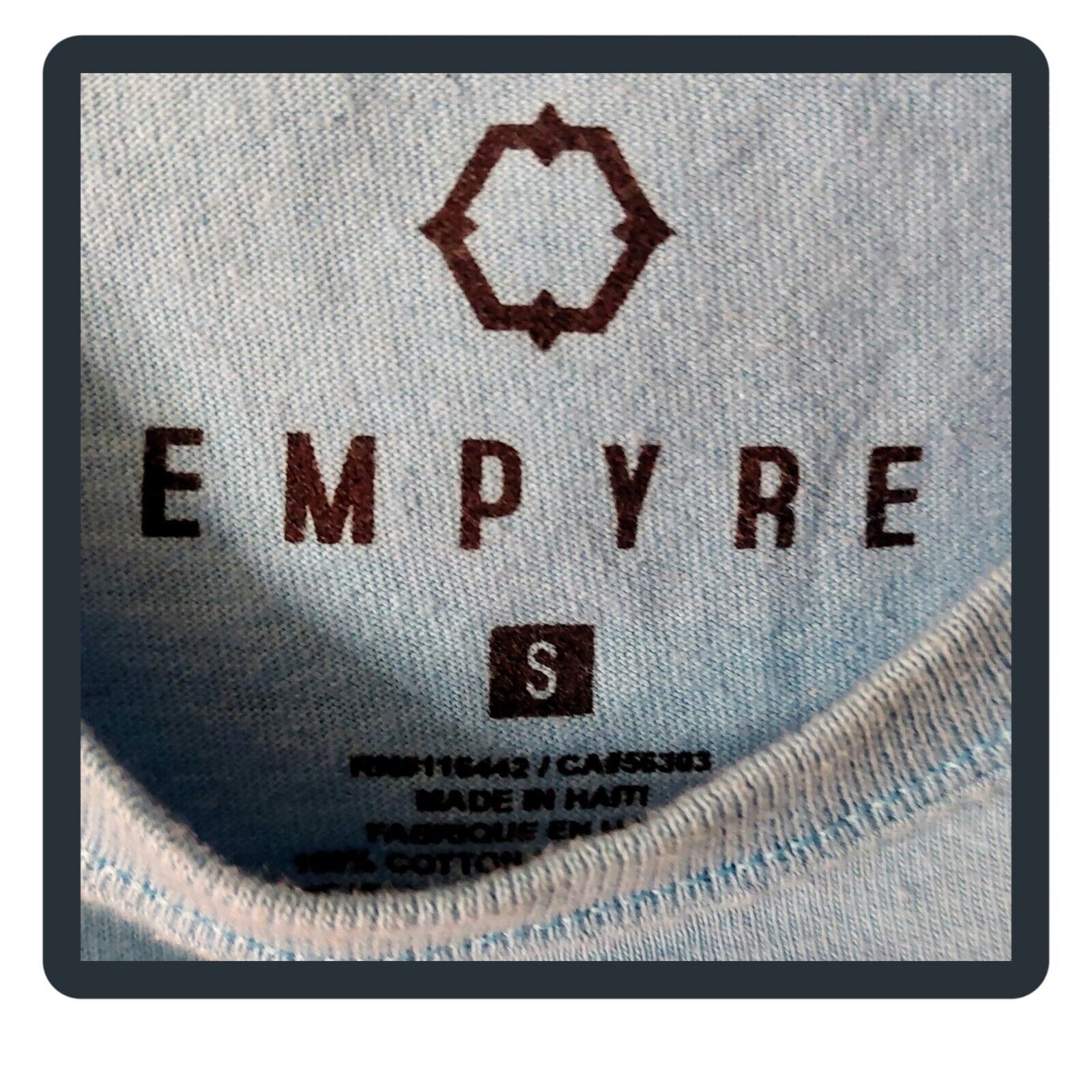 Empyre Empyre | Men's Relaxed Light Blue Short-Sleeve T-Shirt | Size US S / EU 44-46 / 1 - 6 Thumbnail