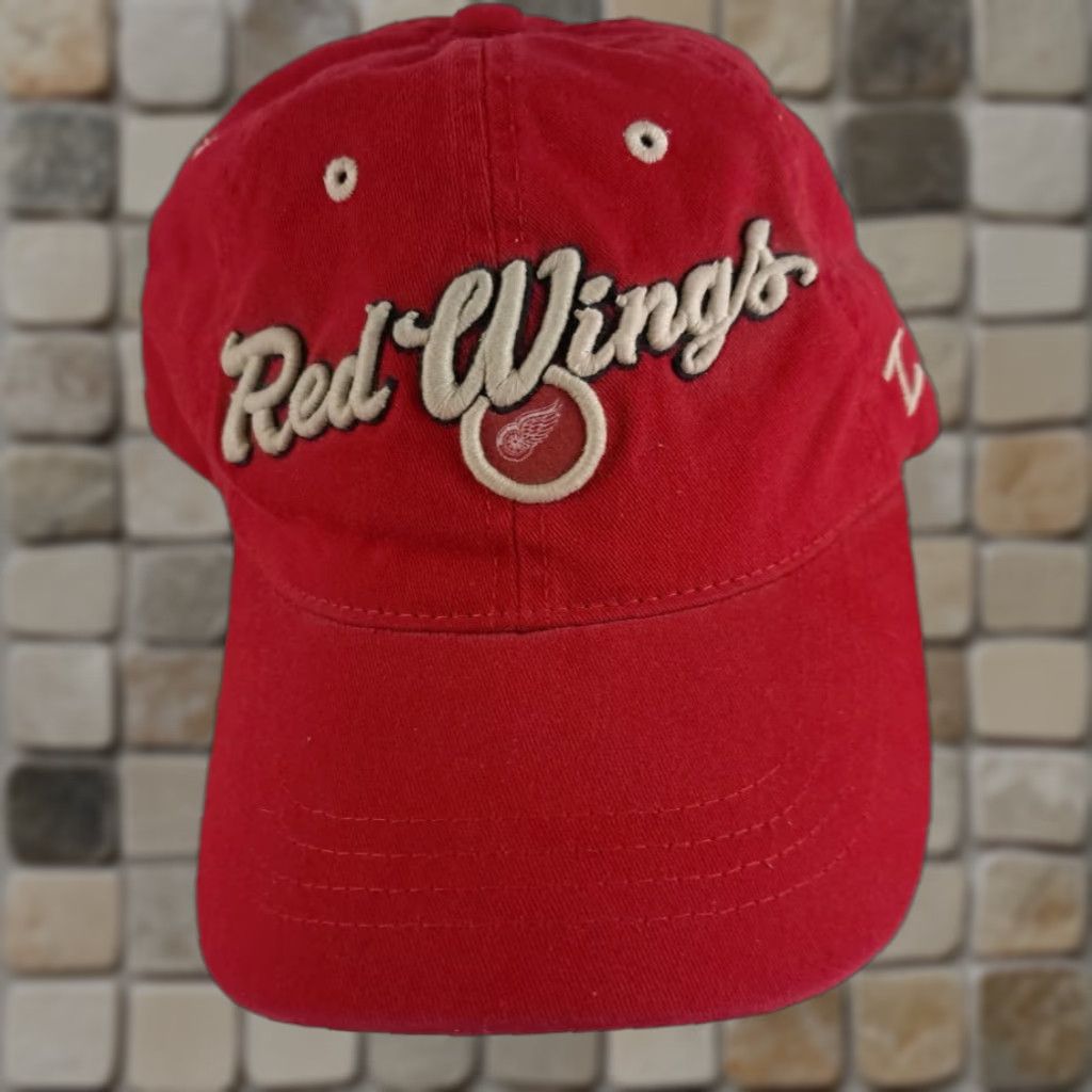 Zephyr VINTAGE Detroit Red Wings Hockey Adjustable Embroidered Zephyr Hat Size ONE SIZE - 1 Thumbnail