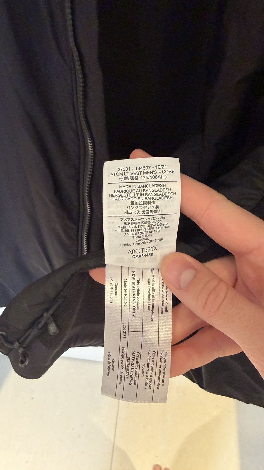 Arc'teryx Arcteryx Atom LT vest, like new !! Size US L / EU 52-54 / 3 - 5 Thumbnail
