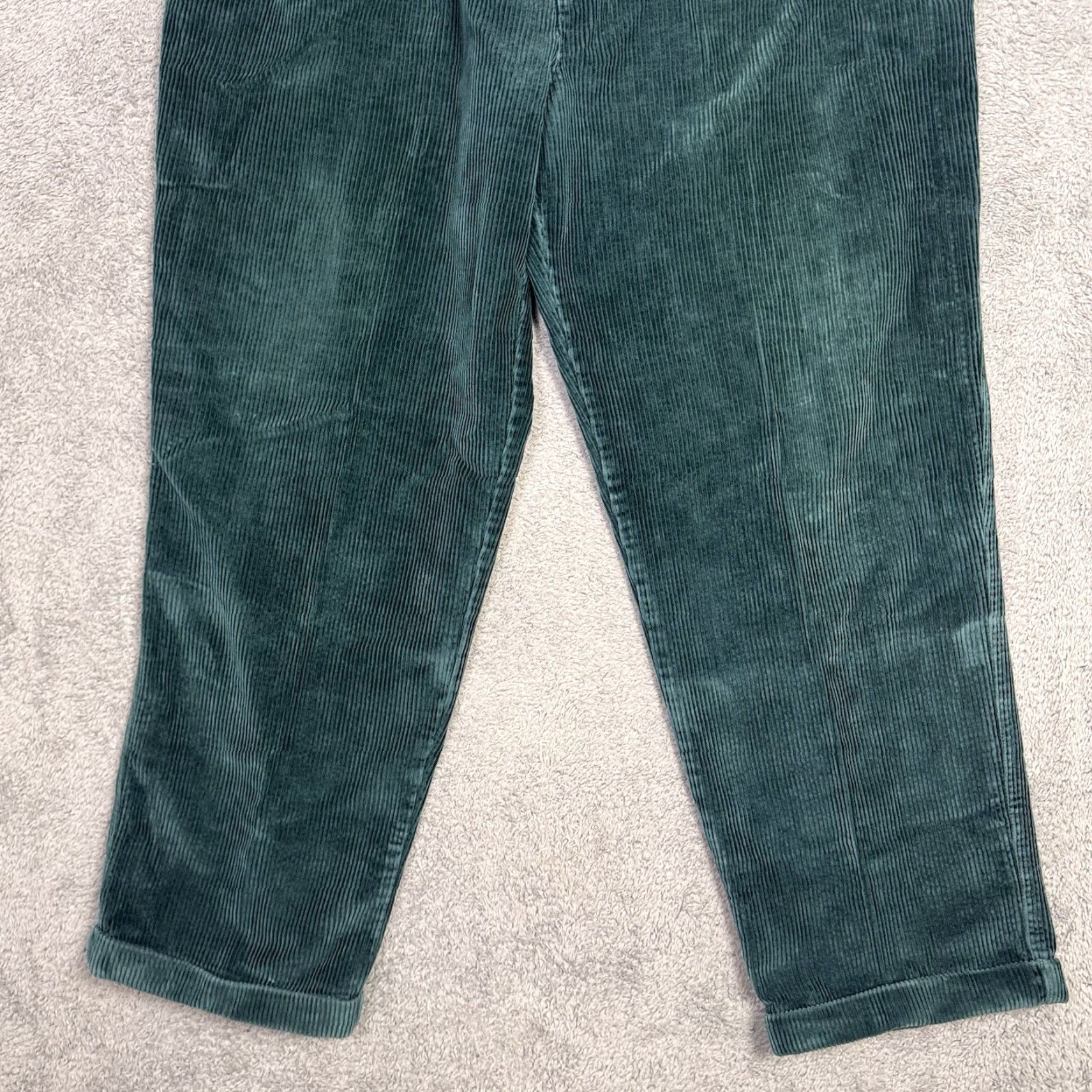 Ralph Lauren VINTAGE Chaps Ralph Lauren Pants Mens 38x30 Corduroy Teal Wale Cuffed Dress Pants 90s Y2K Mens Clothing Size US 38 / EU 54 - 2 Thumbnail