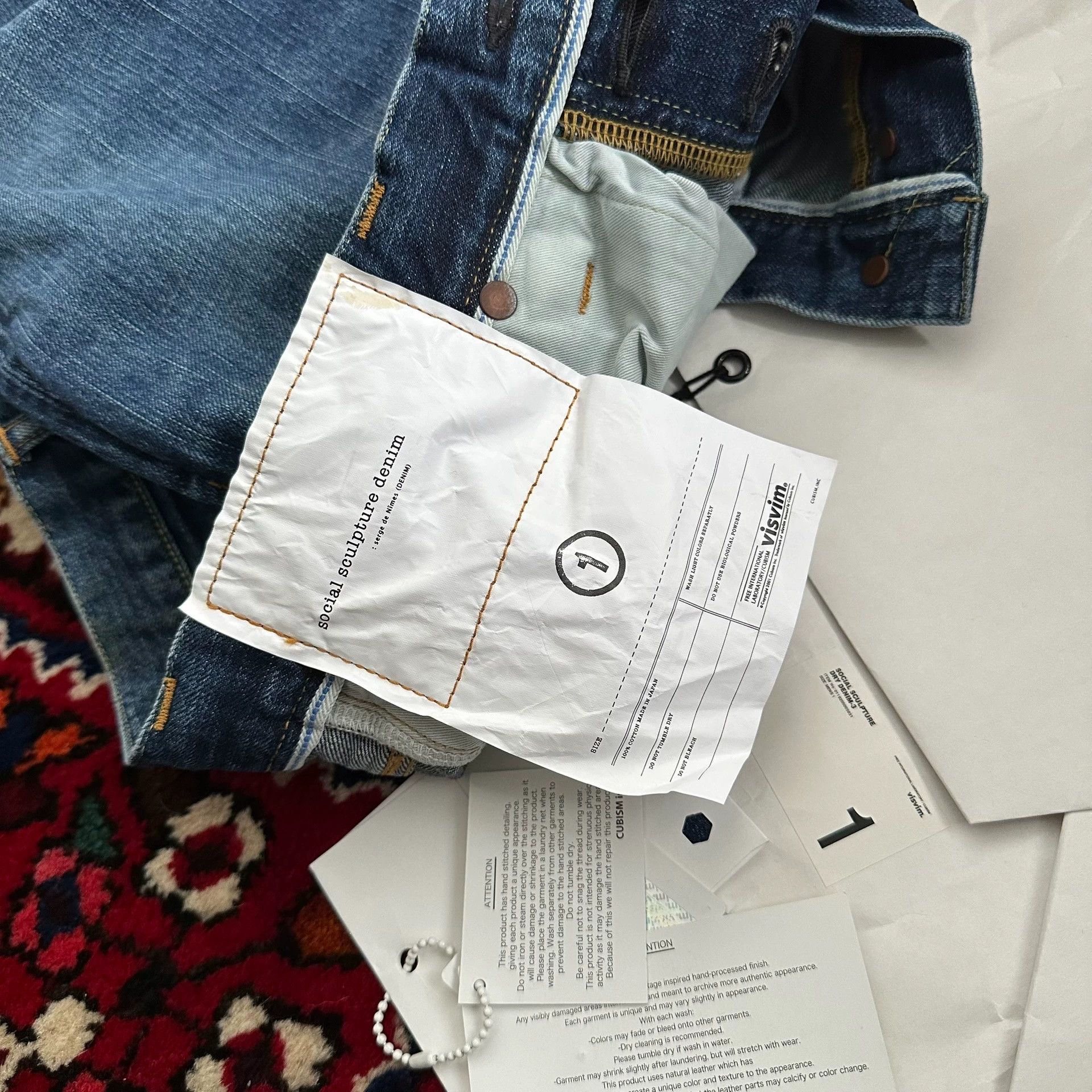 Visvim visvim 19aw DRY3 1 washed jeans oil distressed lightning tag Size US 31 - 7 Thumbnail