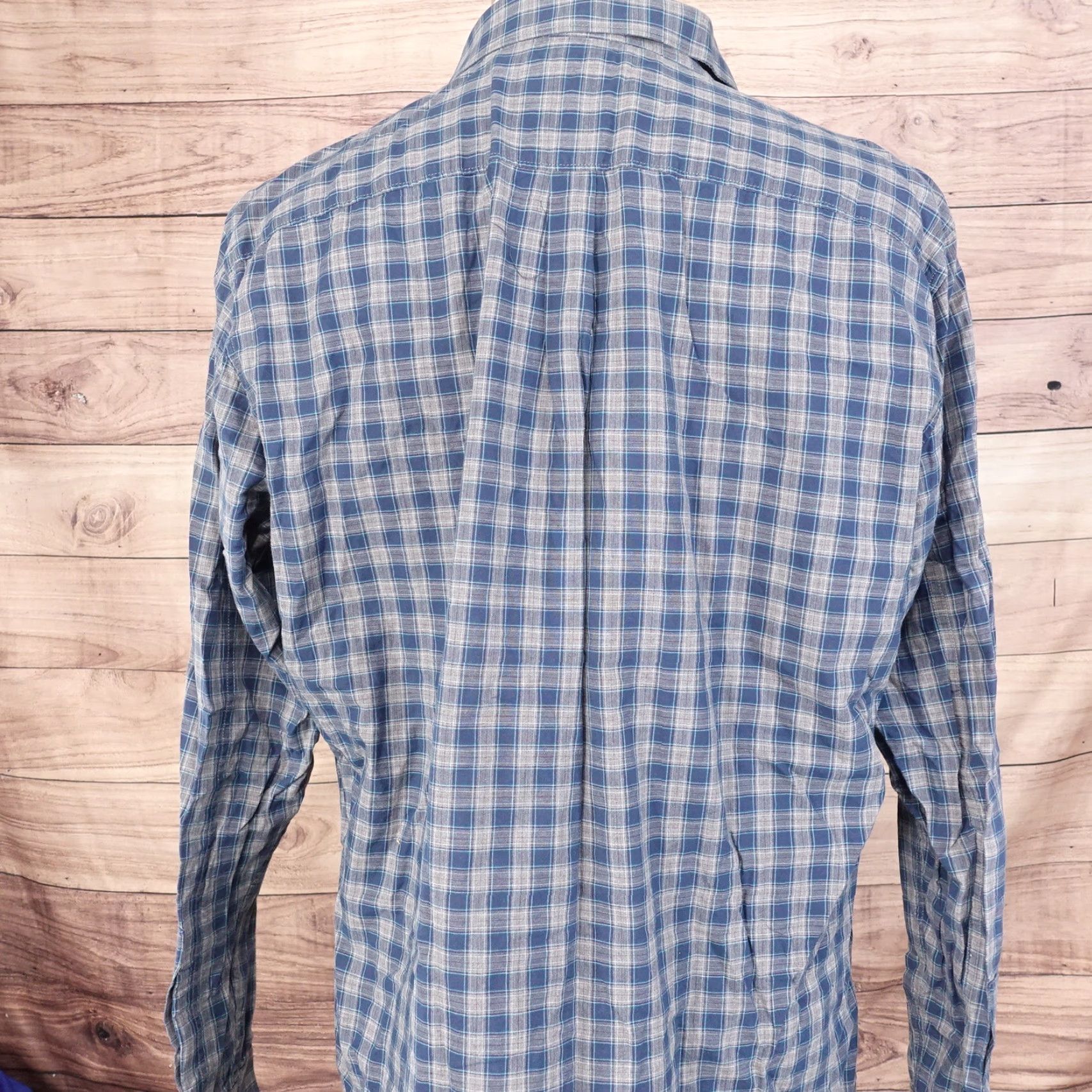 Apt. 9 VINTAGE No | APT. 9 Men's Long Sleeve Plaid Shirt Big & Tall Size XLT Blue Casual Size US XL / EU 56 / 4 - 4 Thumbnail