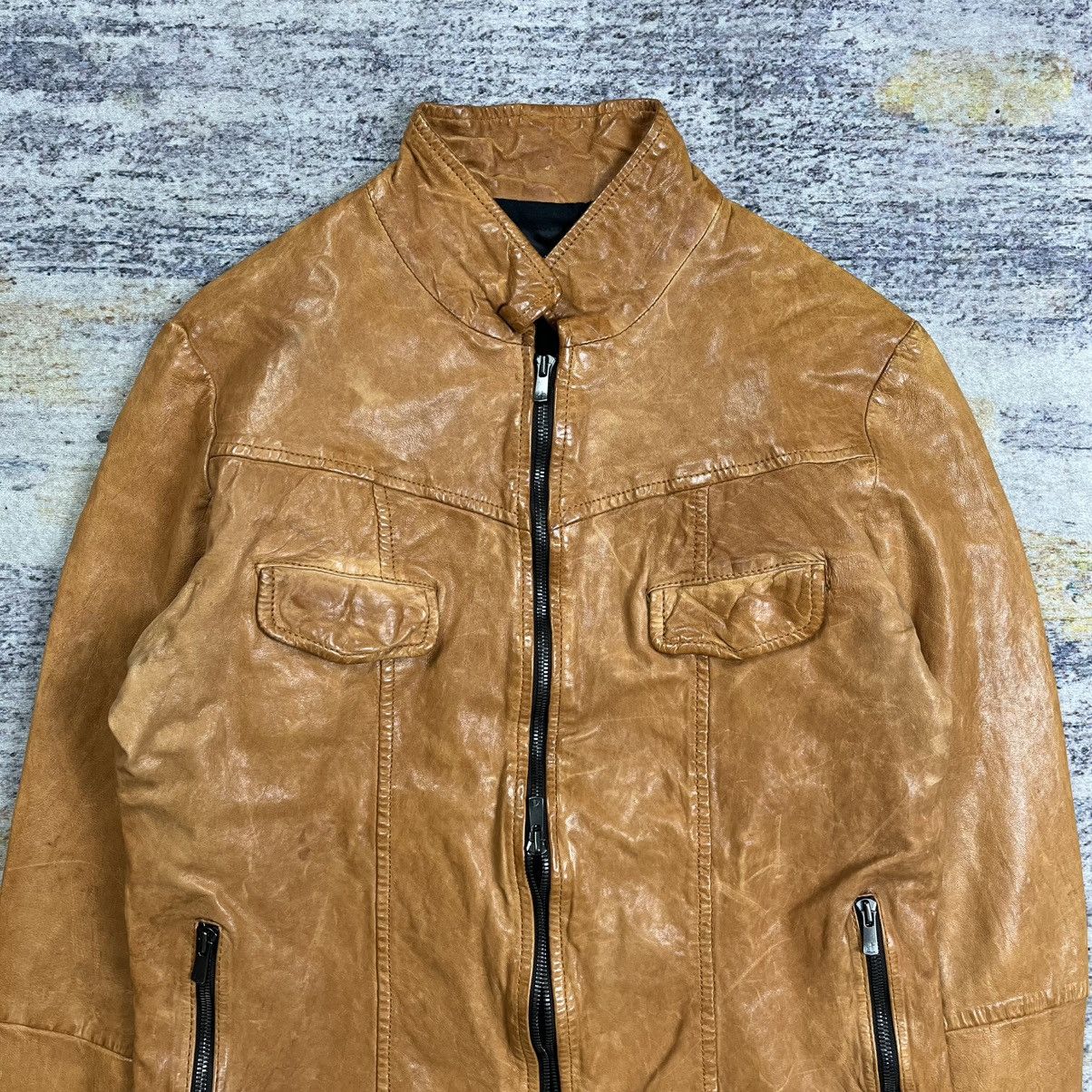 Isamu Katayama Backlash Cathy Jane wrinkled leather jacket double zipper Size US M / EU 48-50 / 2 - 3 Thumbnail