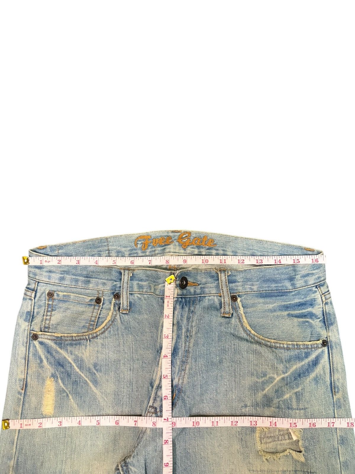 Fubu Vintage Japanese Brand Mud Wash Distress Baggy Jeans Size US 32 / EU 48 - 6 Thumbnail