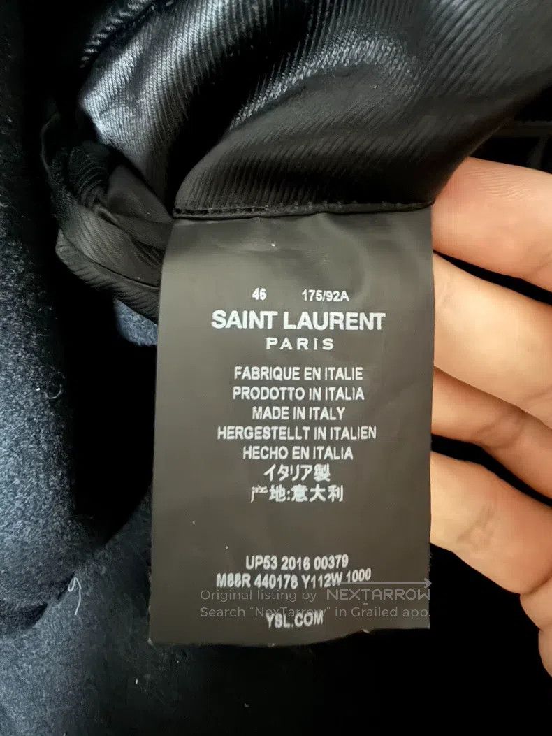 Saint Laurent Paris Saint Laurent Paris Gold Button Coat Size US S / EU 44-46 / 1 - 5 Thumbnail