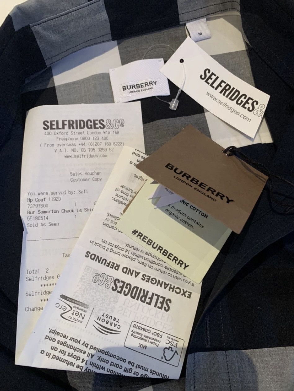 Burberry BURBERRY tartan Navy shirt medium Size US M / EU 48-50 / 2 - 4 Thumbnail