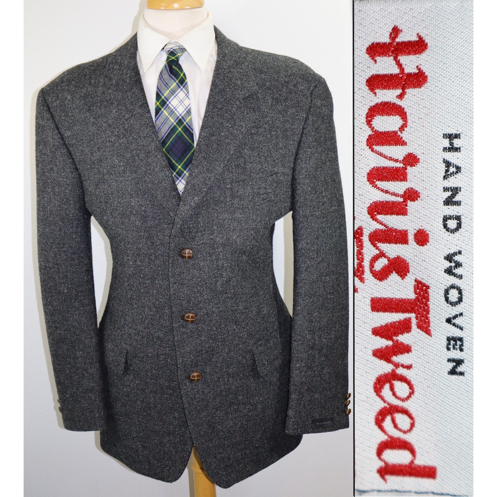 Harris Tweed 46L New Deadstock Harris Tweed | Giorgio Barleycorn Wool Size 46L - 1 Thumbnail