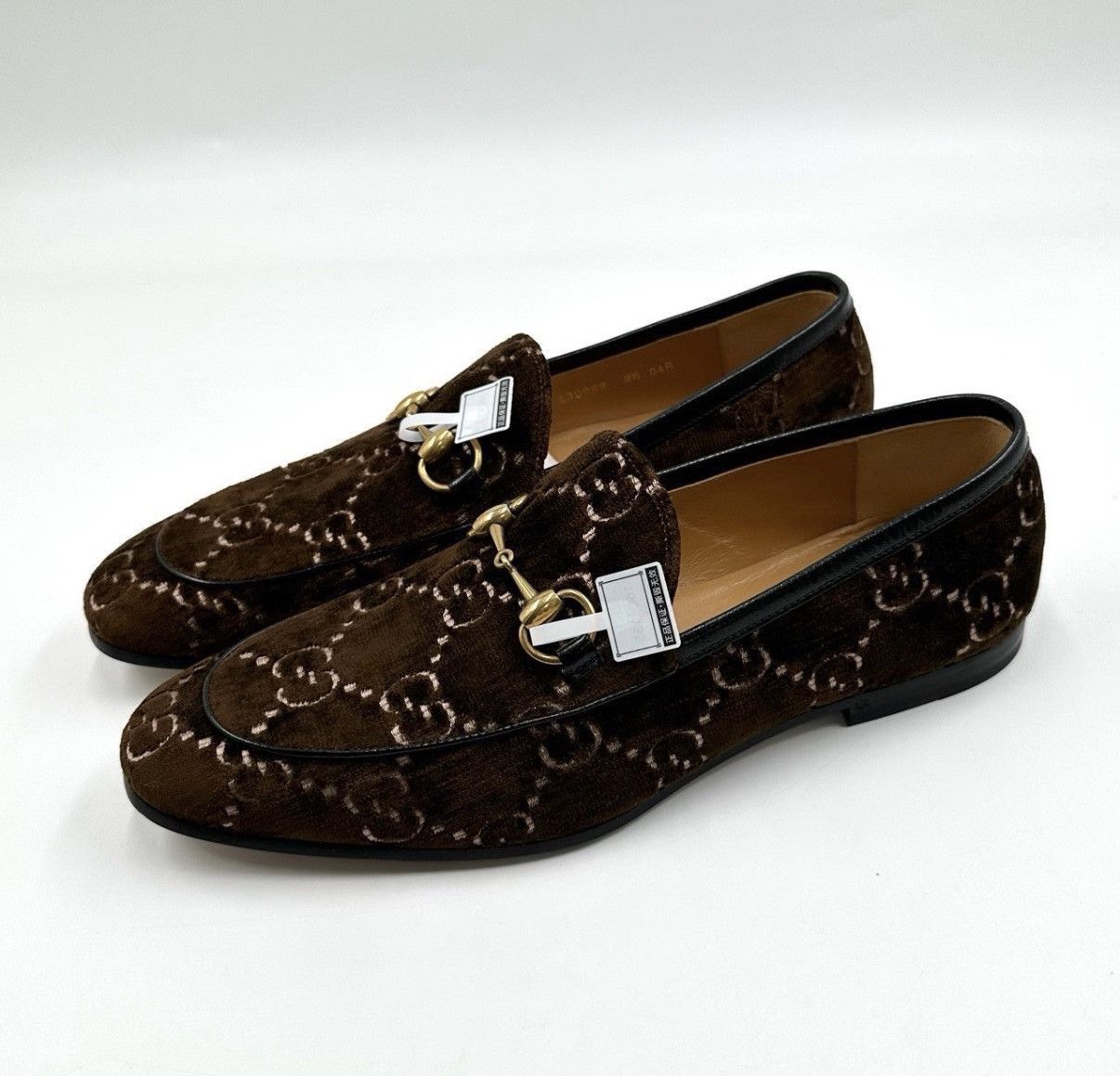 Gucci Brown Patterned Slip-On Shoes Size 9 Size US 9 / EU 42 - 1 Thumbnail