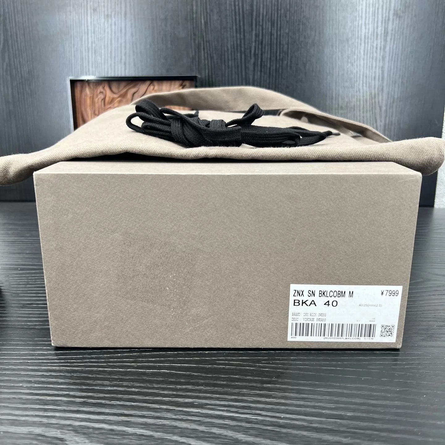Rick Owens RO Leather Black & White Size 40 New Jacket Size US 7 / EU 40 - 9 Thumbnail