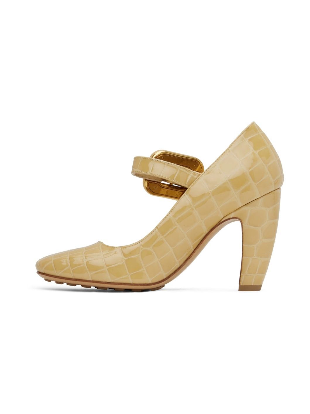 Bottega Veneta o1y0725 Leather Pumps in Sand Size US 7 / IT 37 - 2 Thumbnail