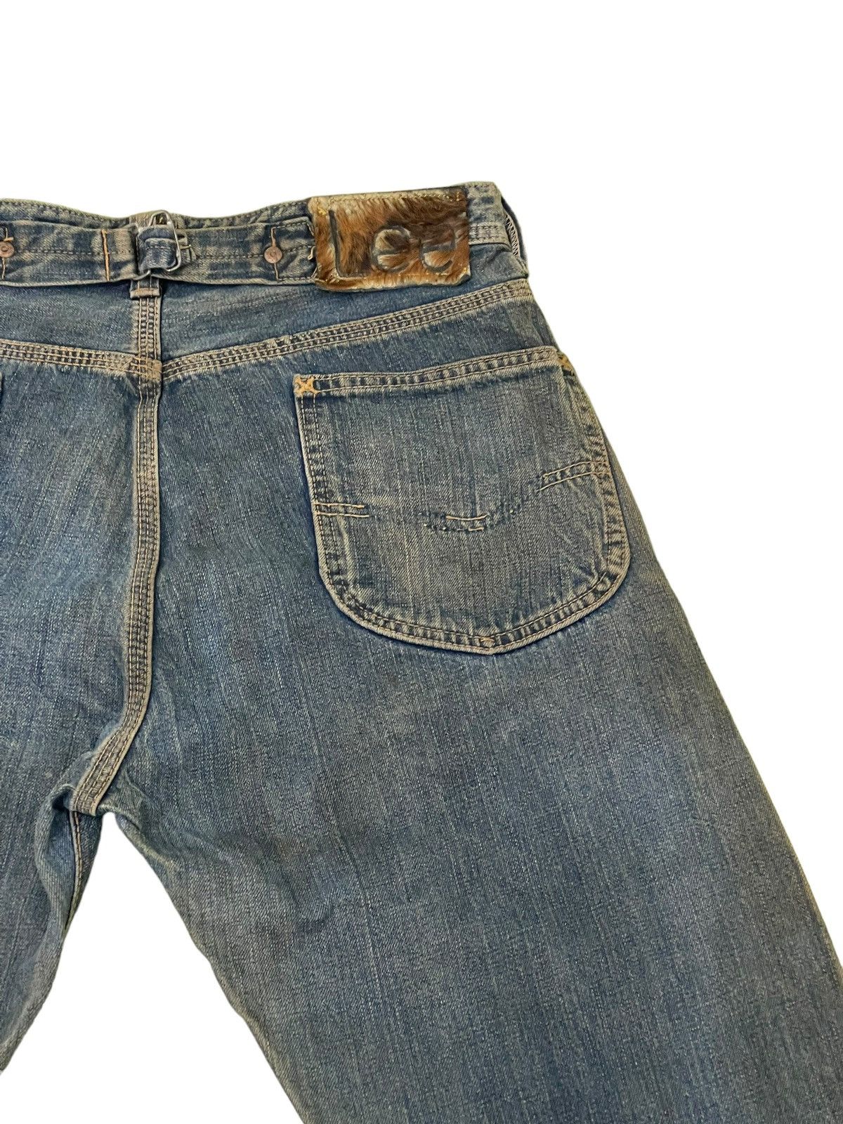 Lee 1930s 1101 Lee Cowboy Vintage Buckle Back Selvedge 8🟦7 Size US 30 / EU 46 - 10 Thumbnail
