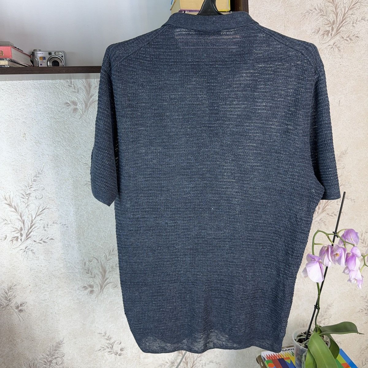 Gran Sasso Gran Sasso T shirt Polo Luxury Italian XL Dark Blue Knited Size US XL / EU 56 / 4 - 12 Thumbnail