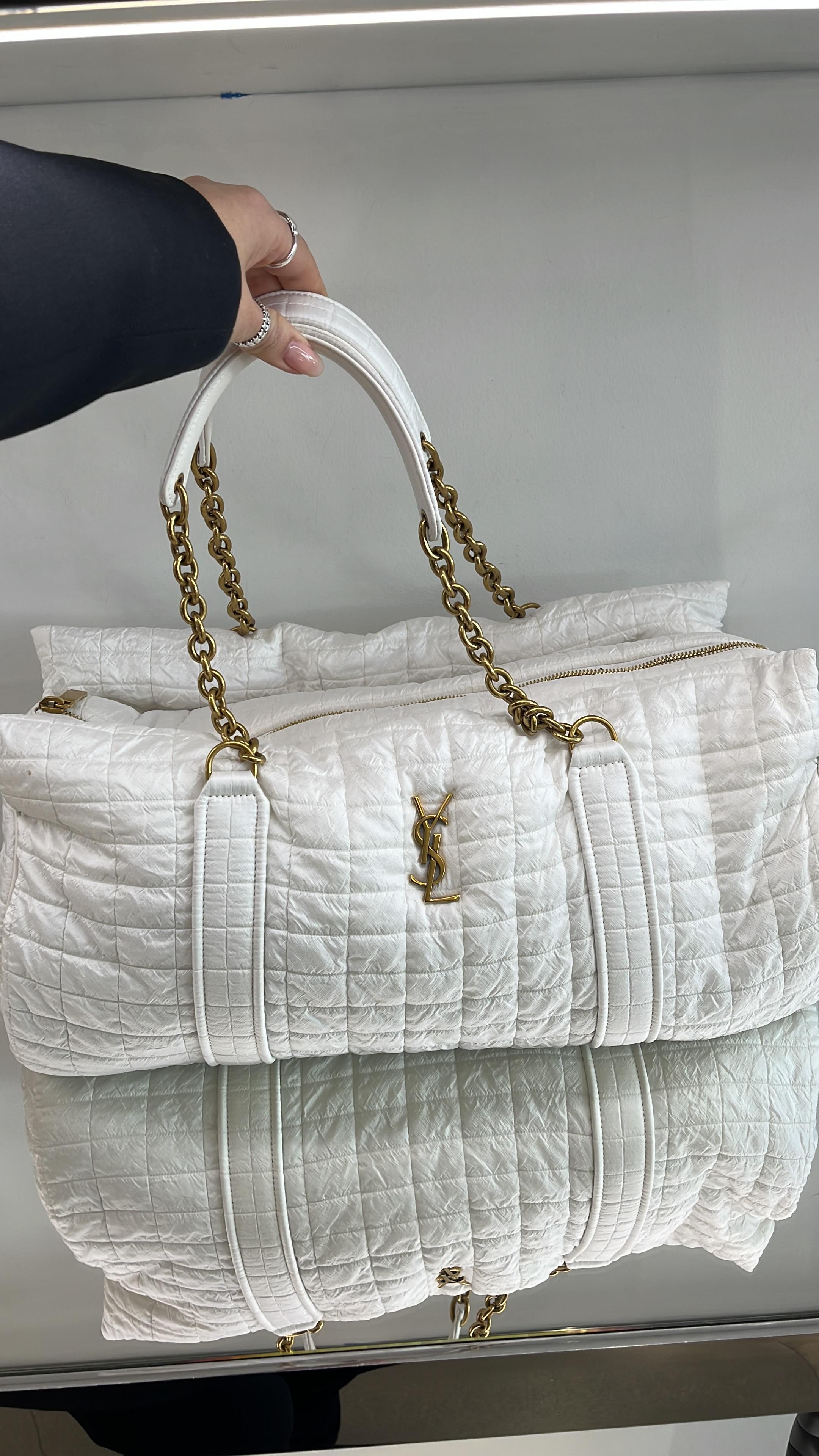 Saint Laurent Paris o1s1wg111125 Size: OS / Nylon Gloria Quilted Travel Bag Size ONE SIZE - 1 Thumbnail