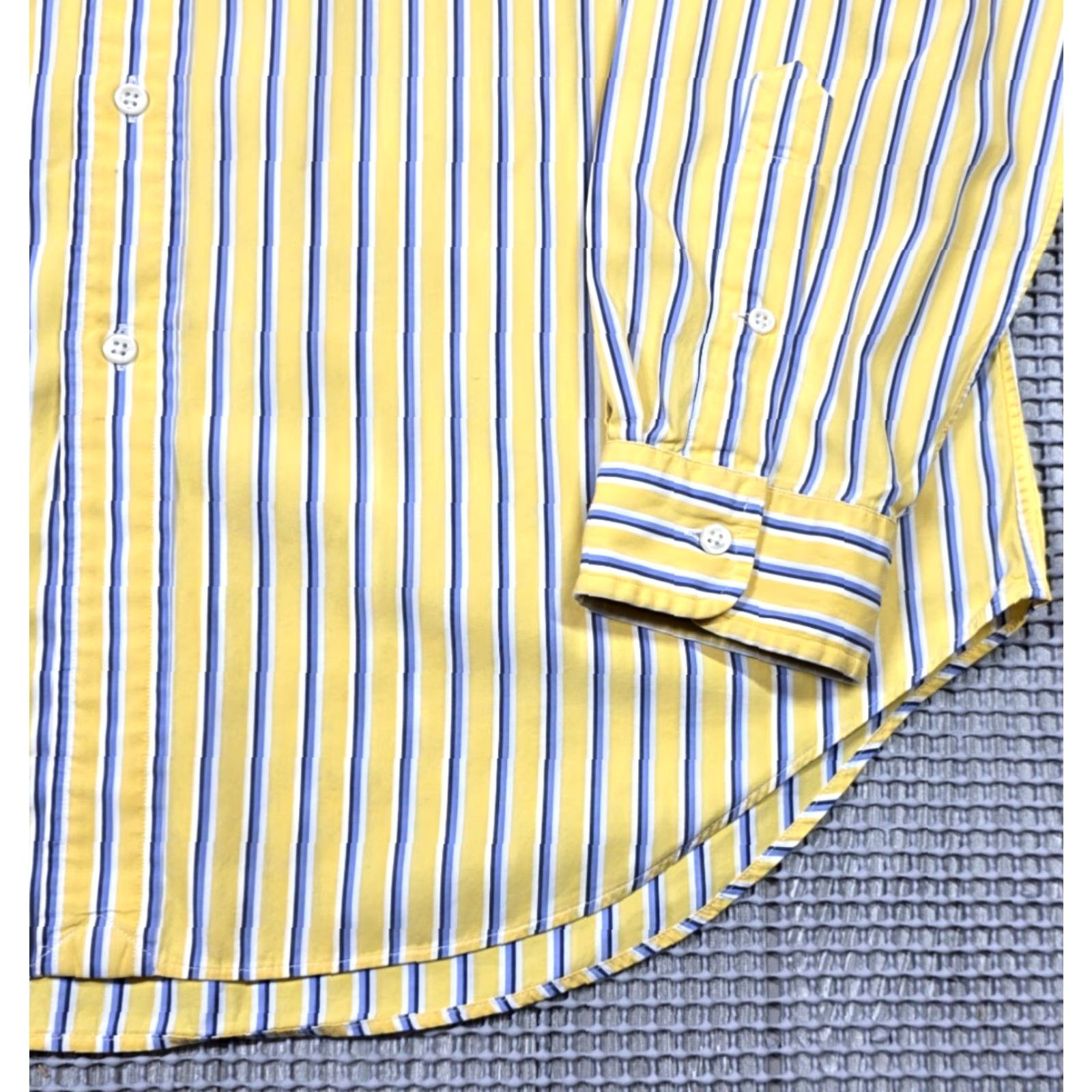 Polo Ralph Lauren VINTAGE Polo Ralph Lauren Button-Up Shirt Striped Yellow XL Long Sleeve 90s Classic Fit Men’s Button-Down Polo Ralph Lauren Shirt Size US XL / EU 56 / 4 - 4 Thumbnail