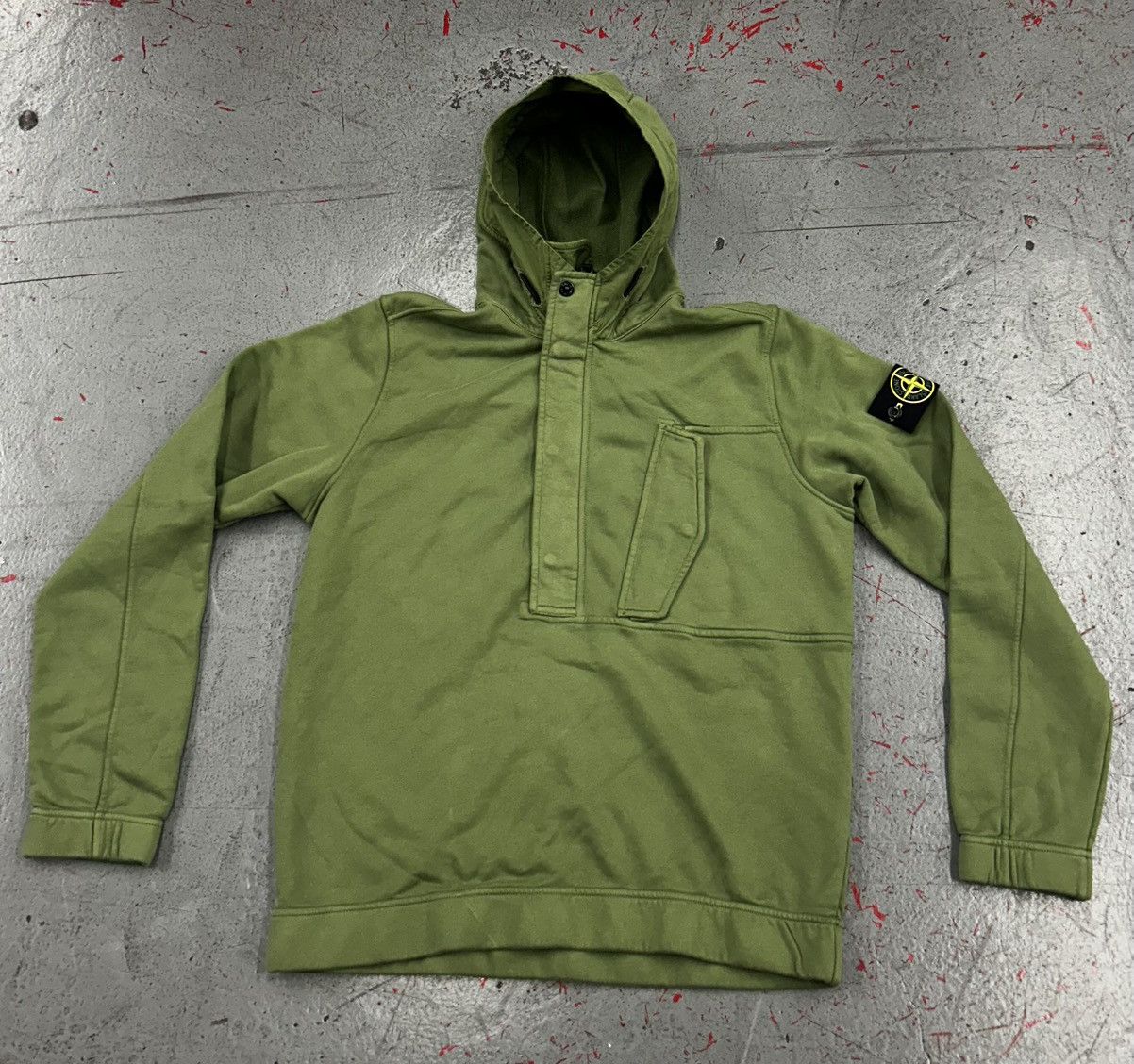 Stone Island Stone Island Forest Green Half-Zip Hoodie size Medium Size US S / EU 44-46 / 1 - 1 Thumbnail