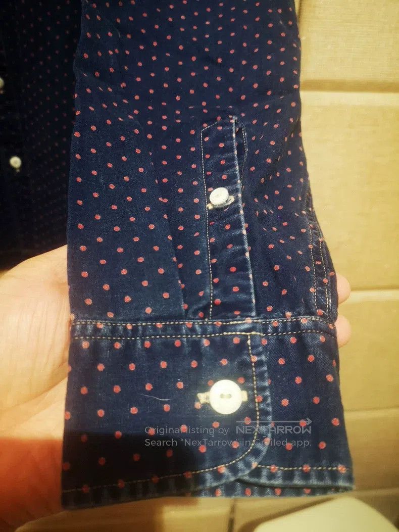 RRL Ralph Lauren RRL Ralph Lauren Pink polka dot blue dye workwear shirt Size US S / EU 44-46 / 1 - 3 Thumbnail