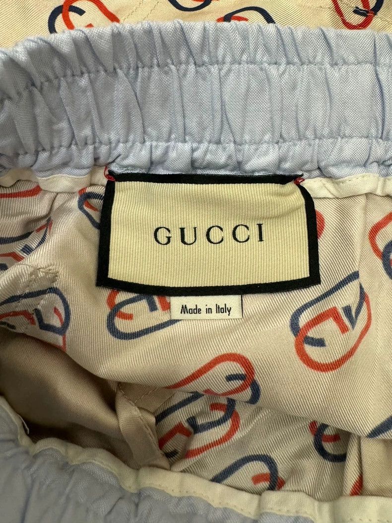 Gucci Gucci Logo Printed Silk Shorts-2505 Size US 44 / EU 60 - 3 Thumbnail